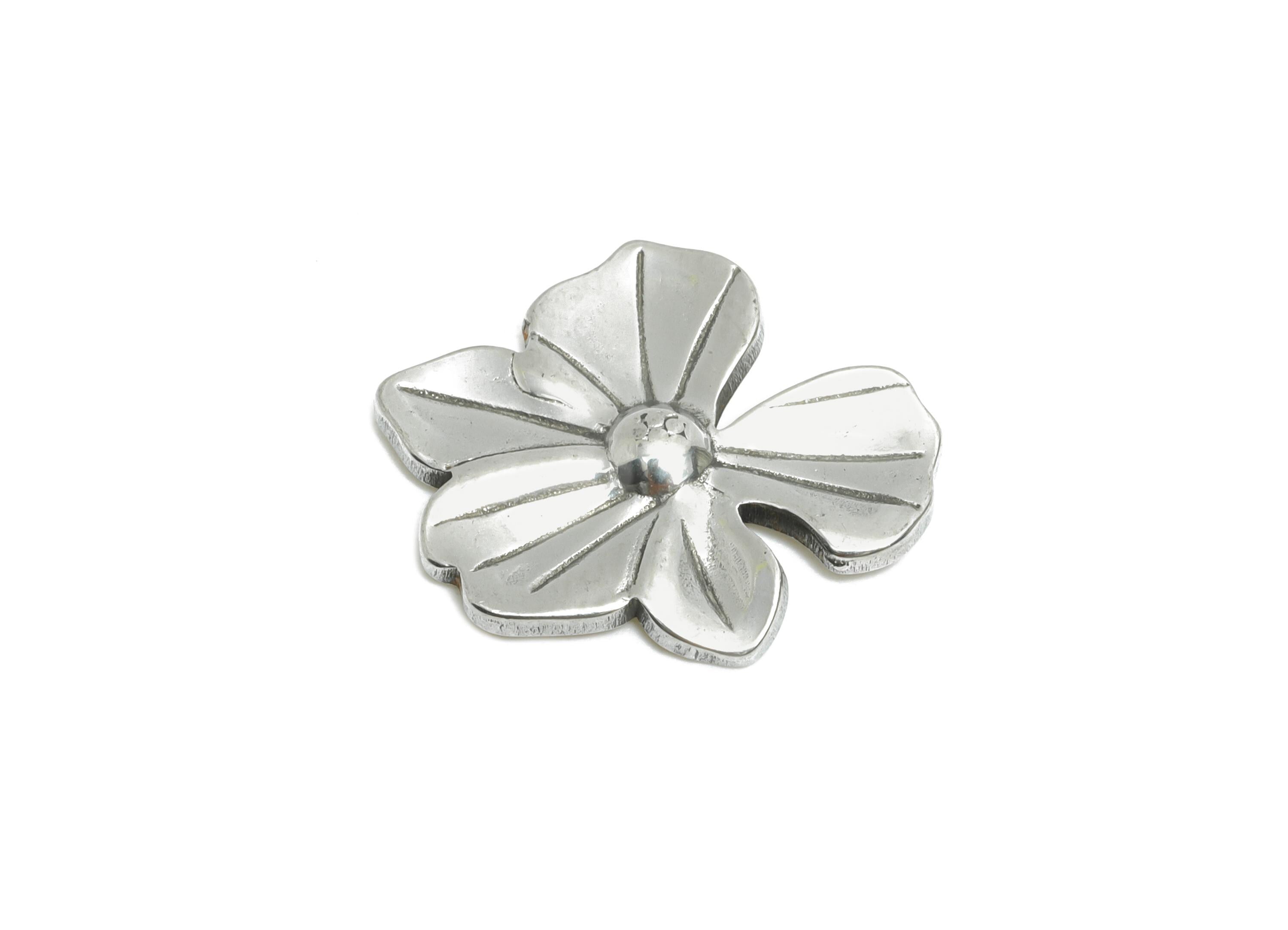 Stainless Steel Flower Charm - Delicate Botanical Flower Charm - Minimalist Flower Design - Elegant Jewelry Making - 18.7x15x1.97mm - SS1800 - DOMEDBAZAAR