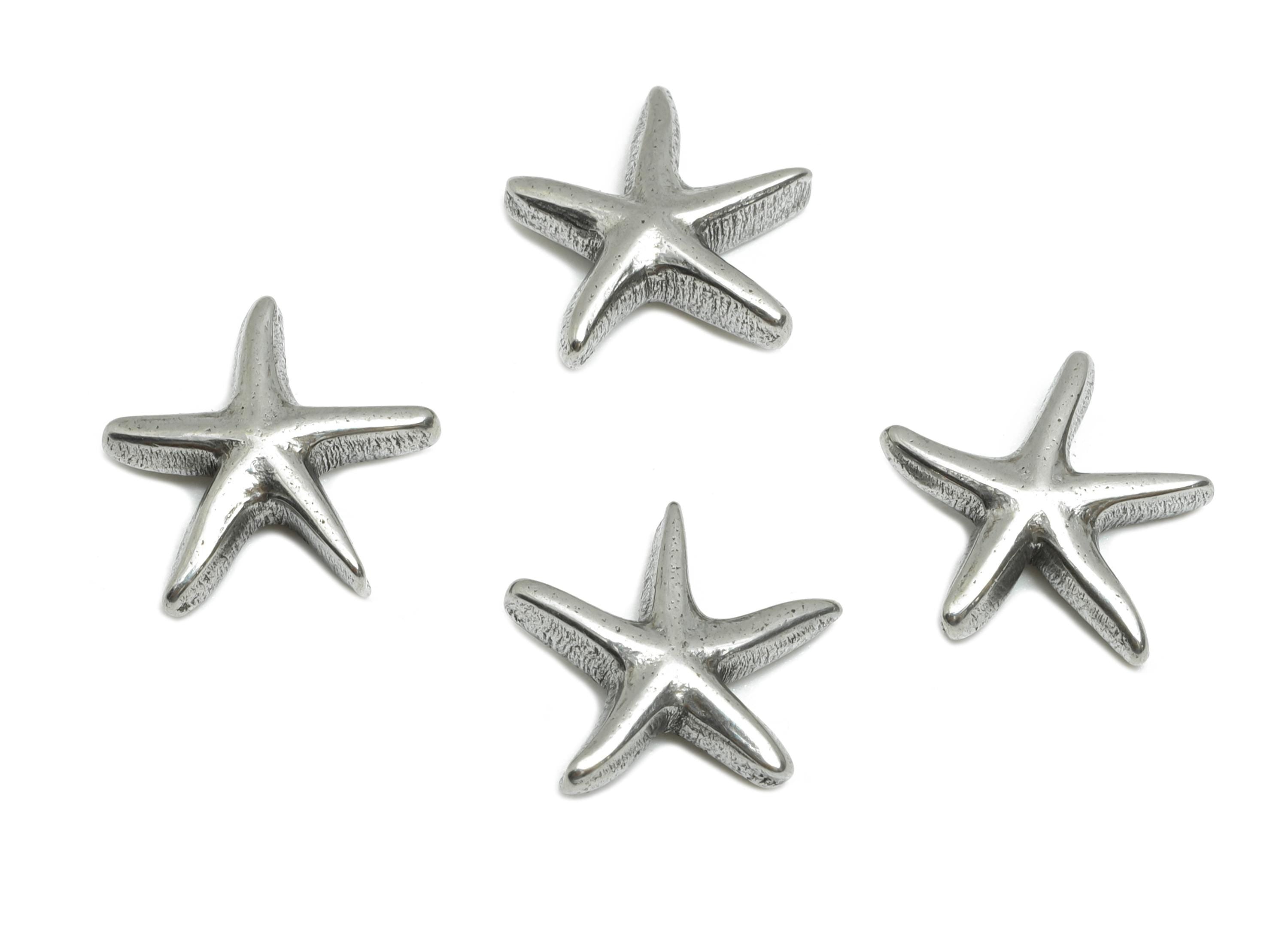 Stainless Steel Starfish Charms - Mini Metallic Starfish Design - 304 Stainless Steel - Marine Life Jewelry Making - 10.36x11x3.2mm - SS1777 - DOMEDBAZAAR