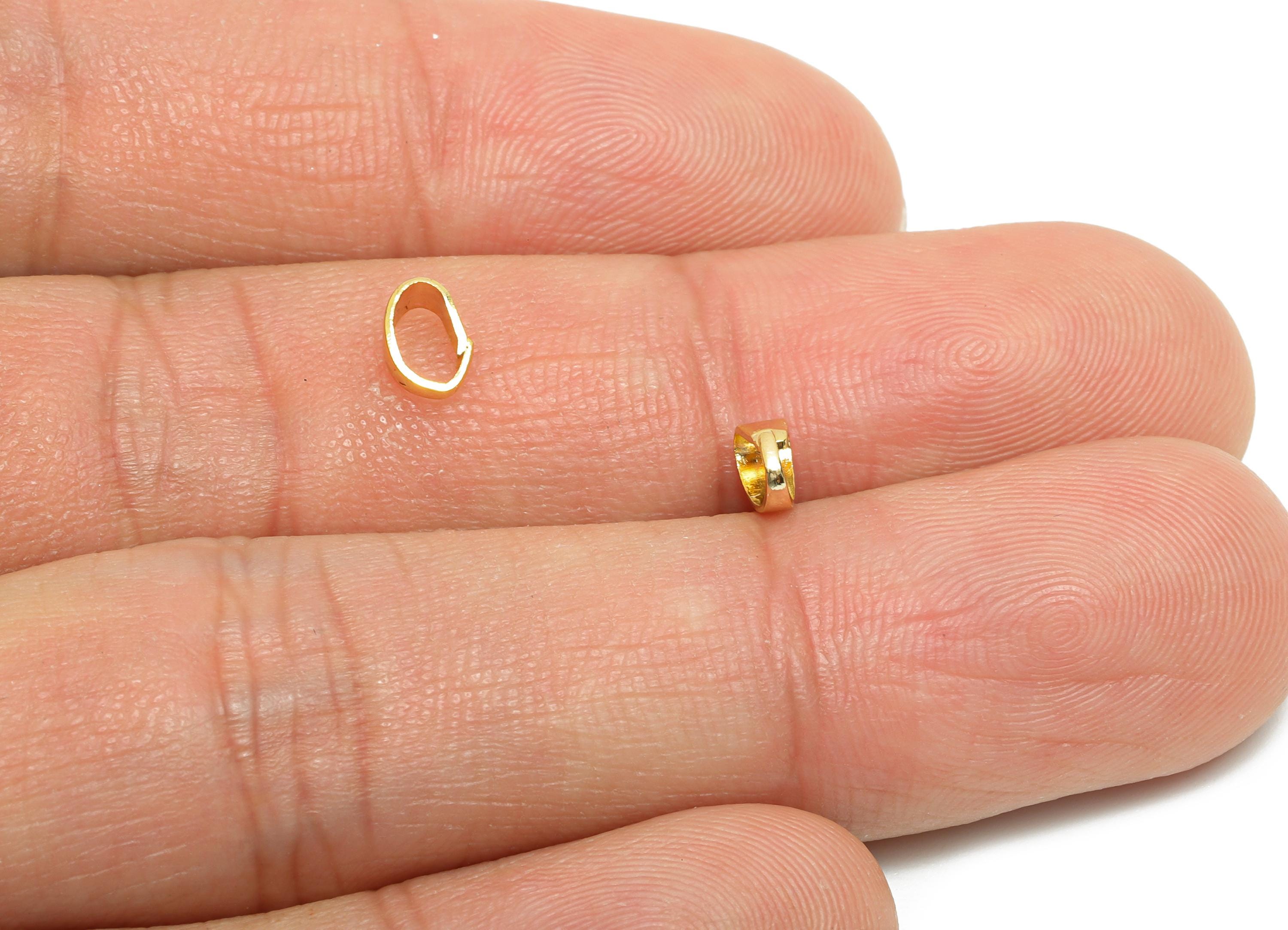 Necklace Pendant Clasps - Brass Gold Detachable Buckle Clasps for Pendant - For Necklace - 18K Real Gold Plated - 5.87x4x2.72mm - RGP10817 - DOMEDBAZAAR