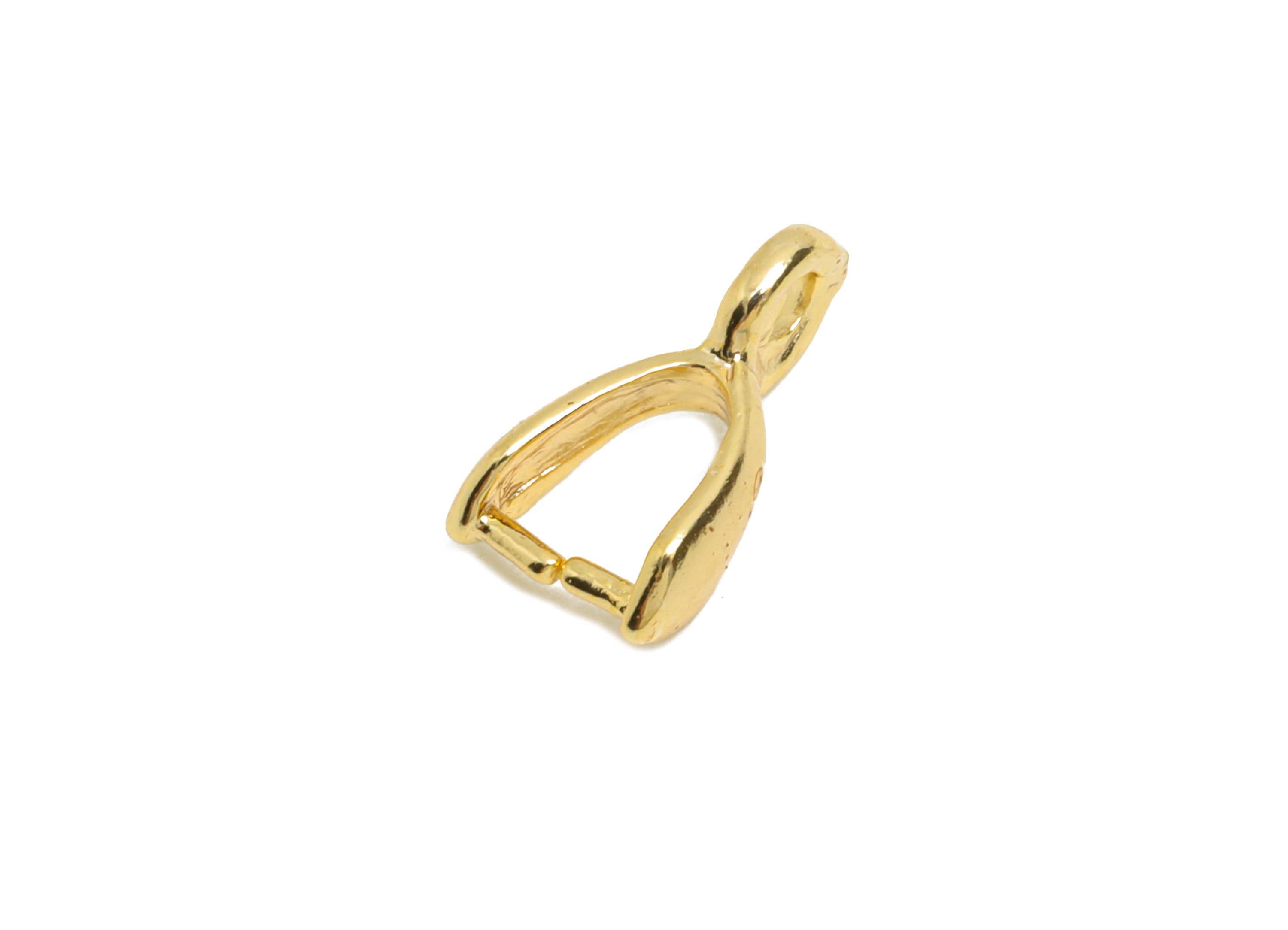 Necklace Connection Buckle - Universal Buckle - Necklace Buckle - Buckle Clasp - Melon Seed - 18K Real Gold Plated - 9.7x5.79x2mm - RGP10816 - DOMEDBAZAAR