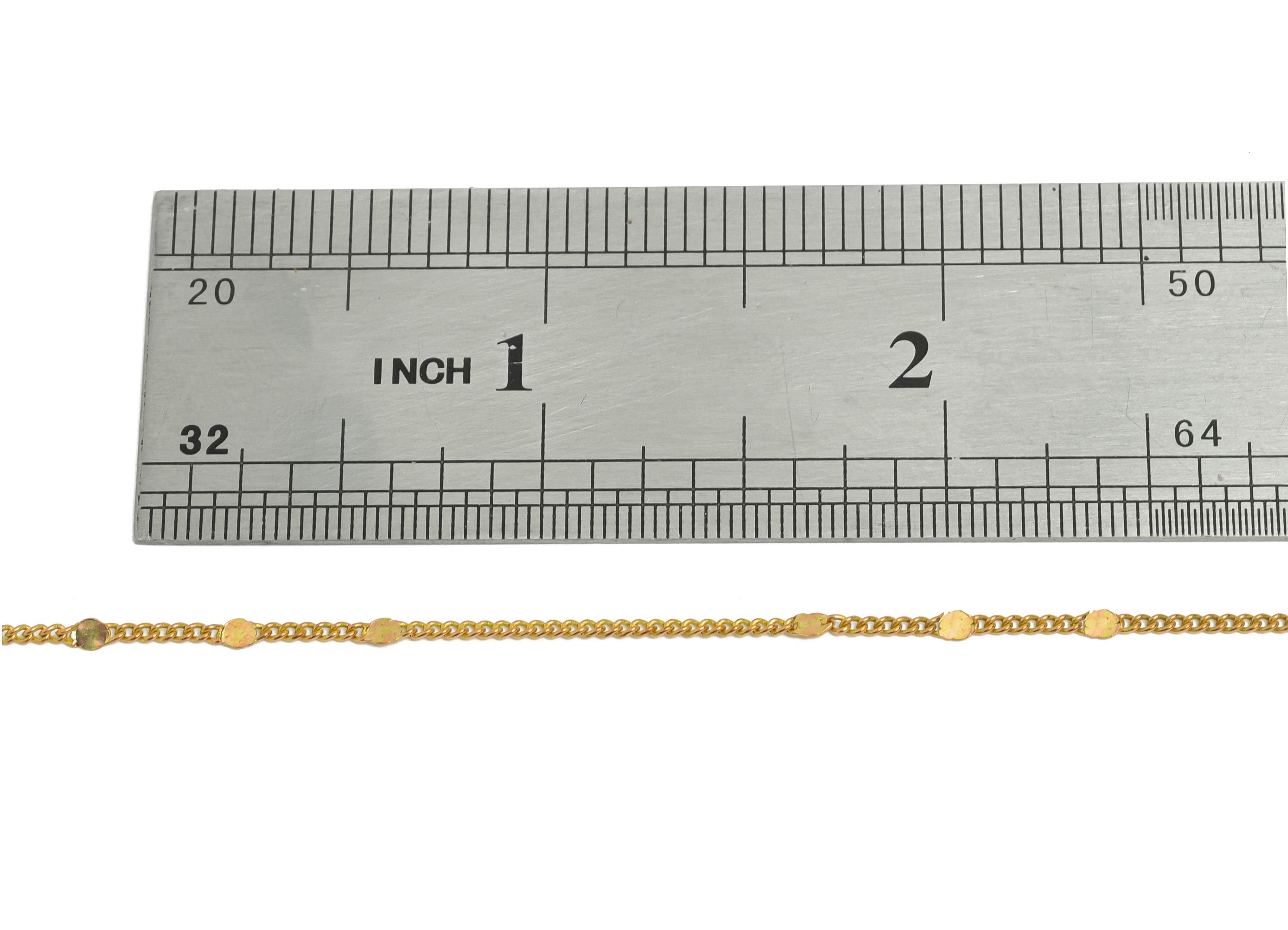 42+5cm Finished Curb Chain - Pressed Round Chain - Raw Brass Hammered Round Curb Chain - Brass Dainty Curb Chain - 8x1.95x0.96mm - PP11365 - DOMEDBAZAAR