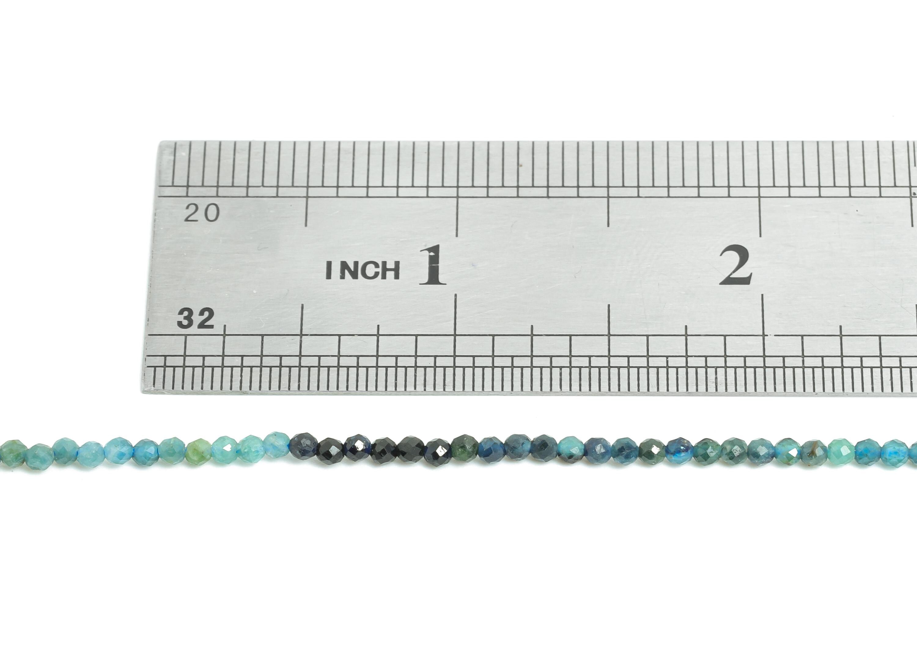 2mm Lapis Lazuli Natural Stone Bead - Faceted Round Lapis Lazuli 15.5 inch /Strand - Gemstone Bead for Handmade - DIY Crafting Bead - NS2414 - DOMEDBAZAAR