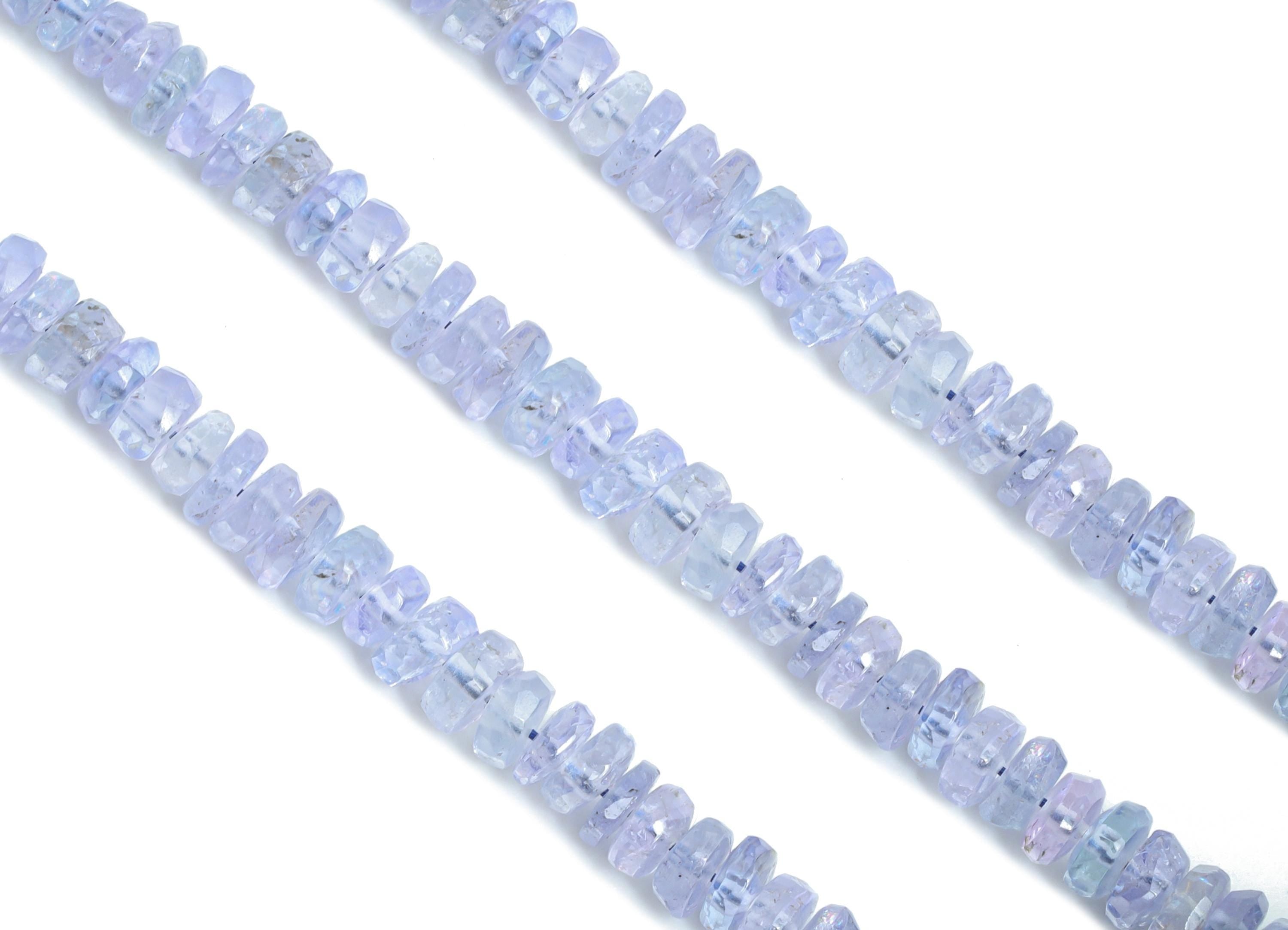 4mm Tanzanite Natural Stone Beads - Faceted Round Tanzanite 16.5 inch /Strand - Handmade Gemstone Beads - Artisan Bead Making - NS2705 - DOMEDBAZAAR