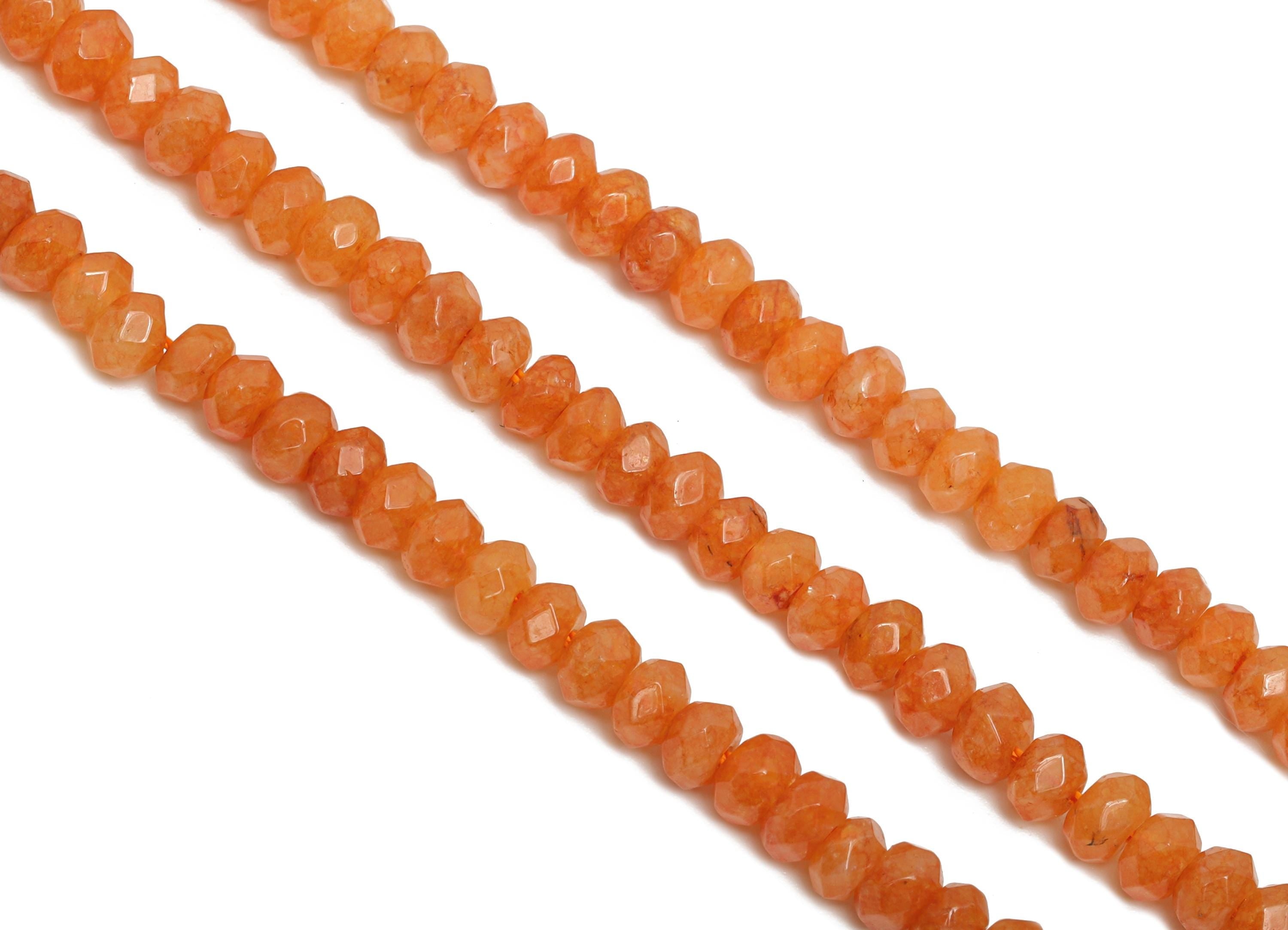 2x4mm Red Aventurine Beads - Smooth Rondella Red Aventurine 14.56 inch /Strand - DIY Crafting Gemstone Beads - Healing Stone Beads - NS2983 - DOMEDBAZAAR
