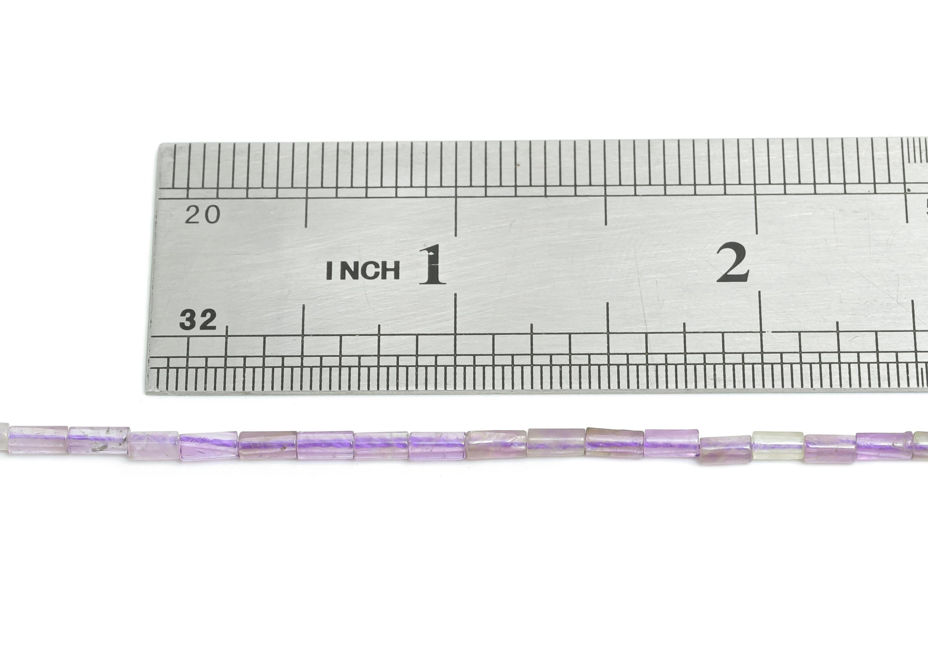 4x2mm Indian Agate Natural Stone - Cylinder Bead Stone 15.35 Inch/Strand - Cylinder Tube High-Quality Bead - Bead Craft Supplies - NS2969 - DOMEDBAZAAR