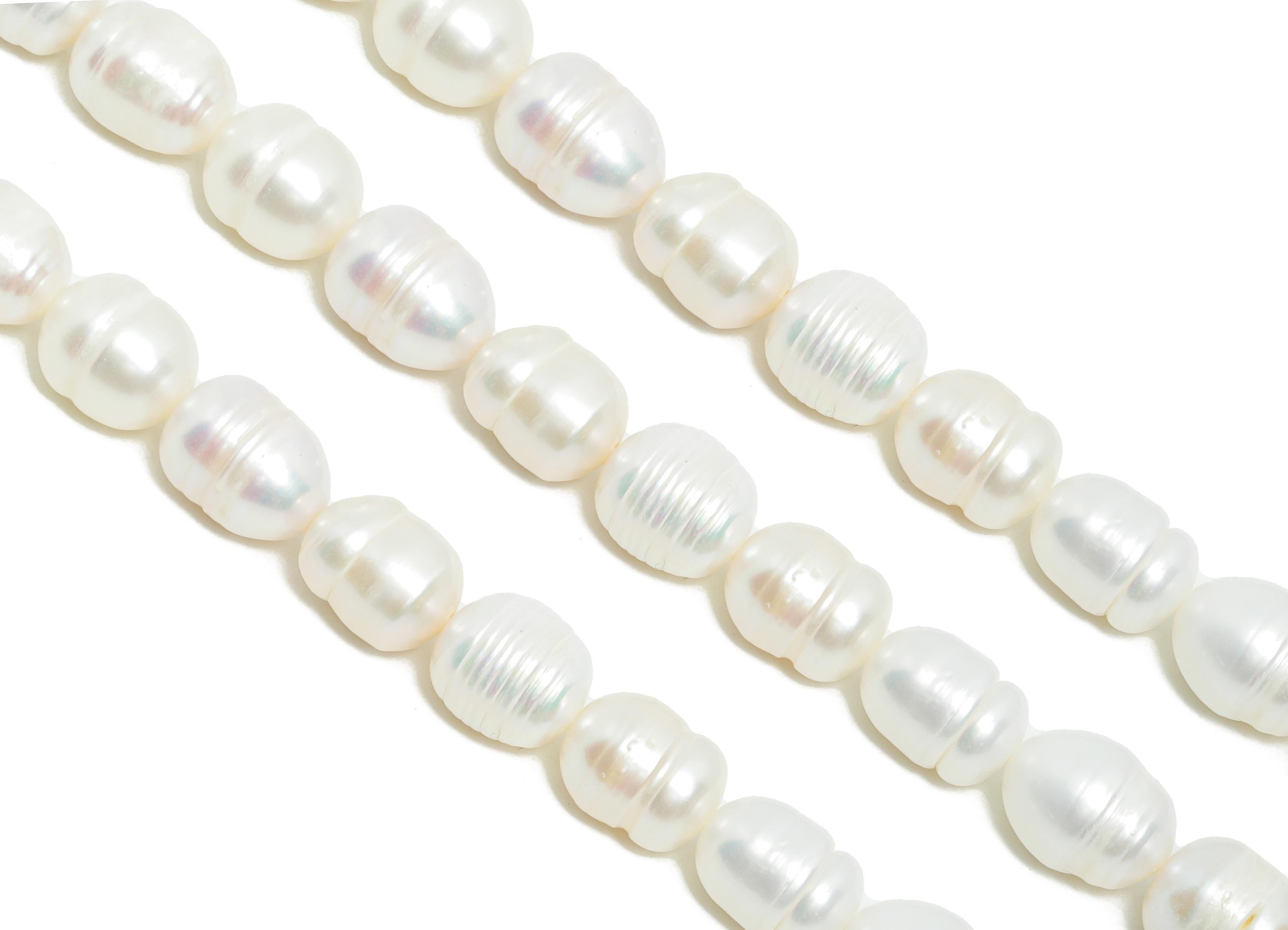 9x10mm Mother of Pearl - Baroque Pearl - Shell Potato Baroque Pearl 15inch /32PCS - Irregular Pearl - High-Quality Pearl - 9x10mm - NS2425 - DOMEDBAZAAR
