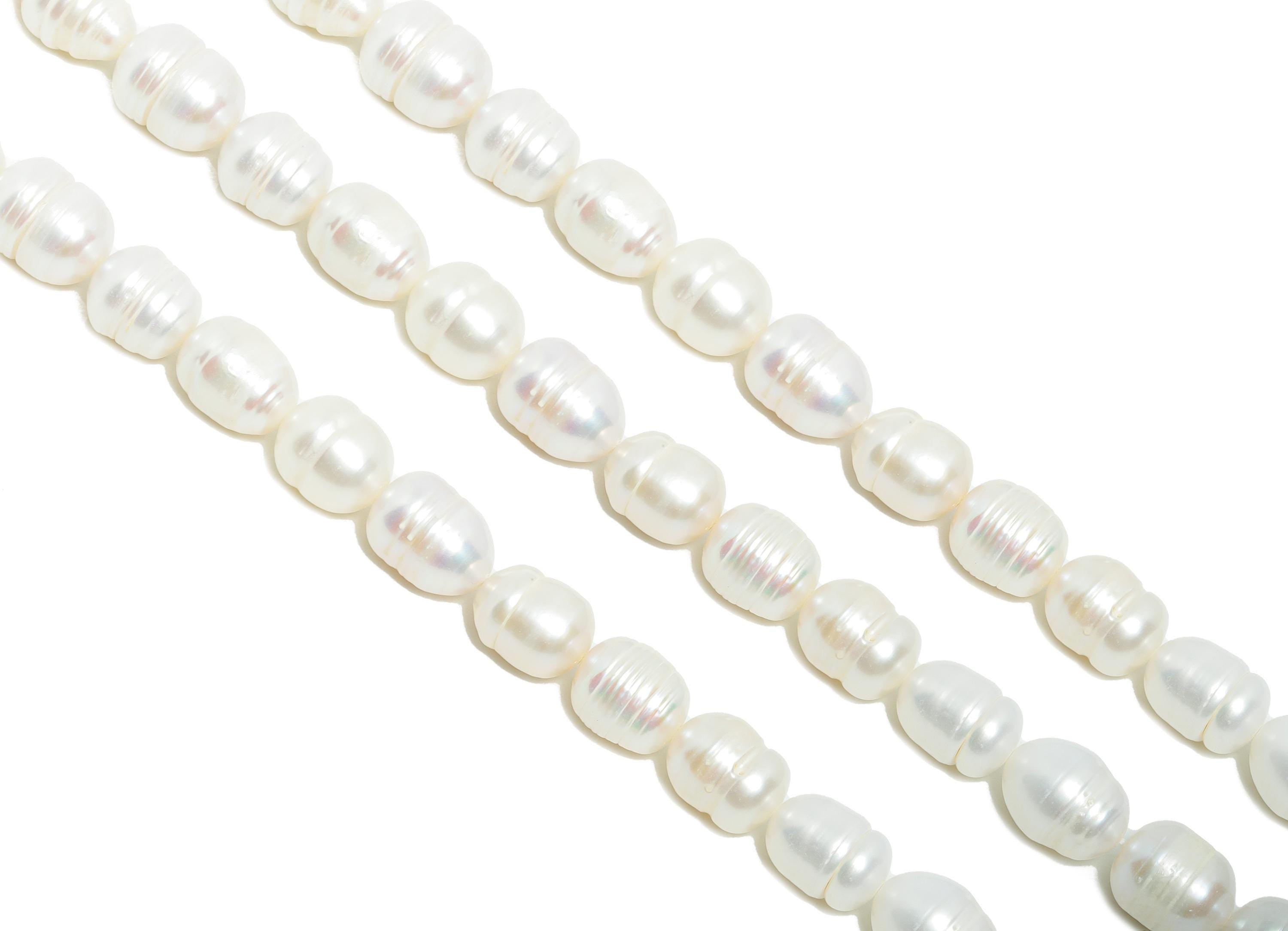 9x10mm Mother of Pearl - Baroque Pearl - Shell Potato Baroque Pearl 15inch /32PCS - Irregular Pearl - High-Quality Pearl - 9x10mm - NS2425 - DOMEDBAZAAR