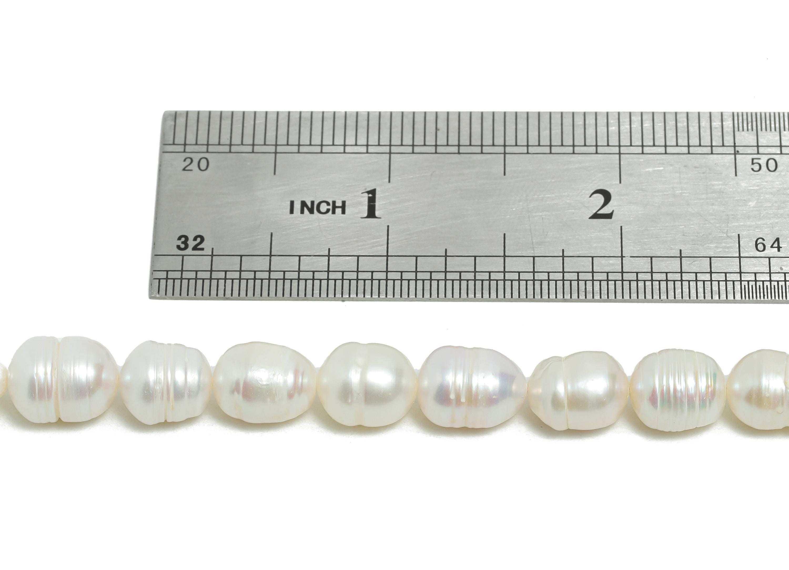 9x10mm Mother of Pearl - Baroque Pearl - Shell Potato Baroque Pearl 15inch /32PCS - Irregular Pearl - High-Quality Pearl - 9x10mm - NS2425 - DOMEDBAZAAR