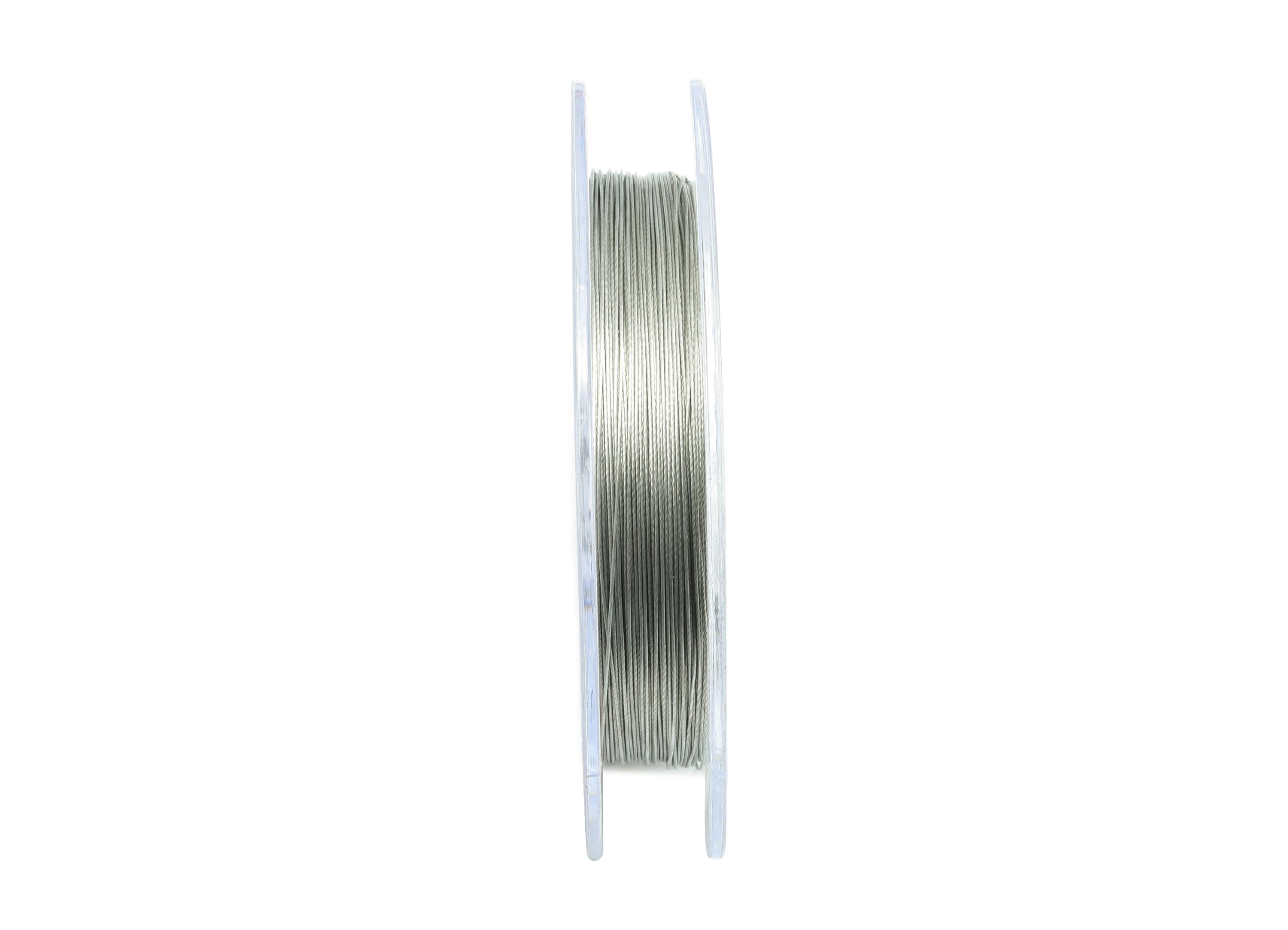 0.3mm Stainless Steel Wire Spool - 50m/Roll - Steel Color High-Quality Metallic Stainless Steel Craft Wire - DIY Steel Wire Roll - HM1076