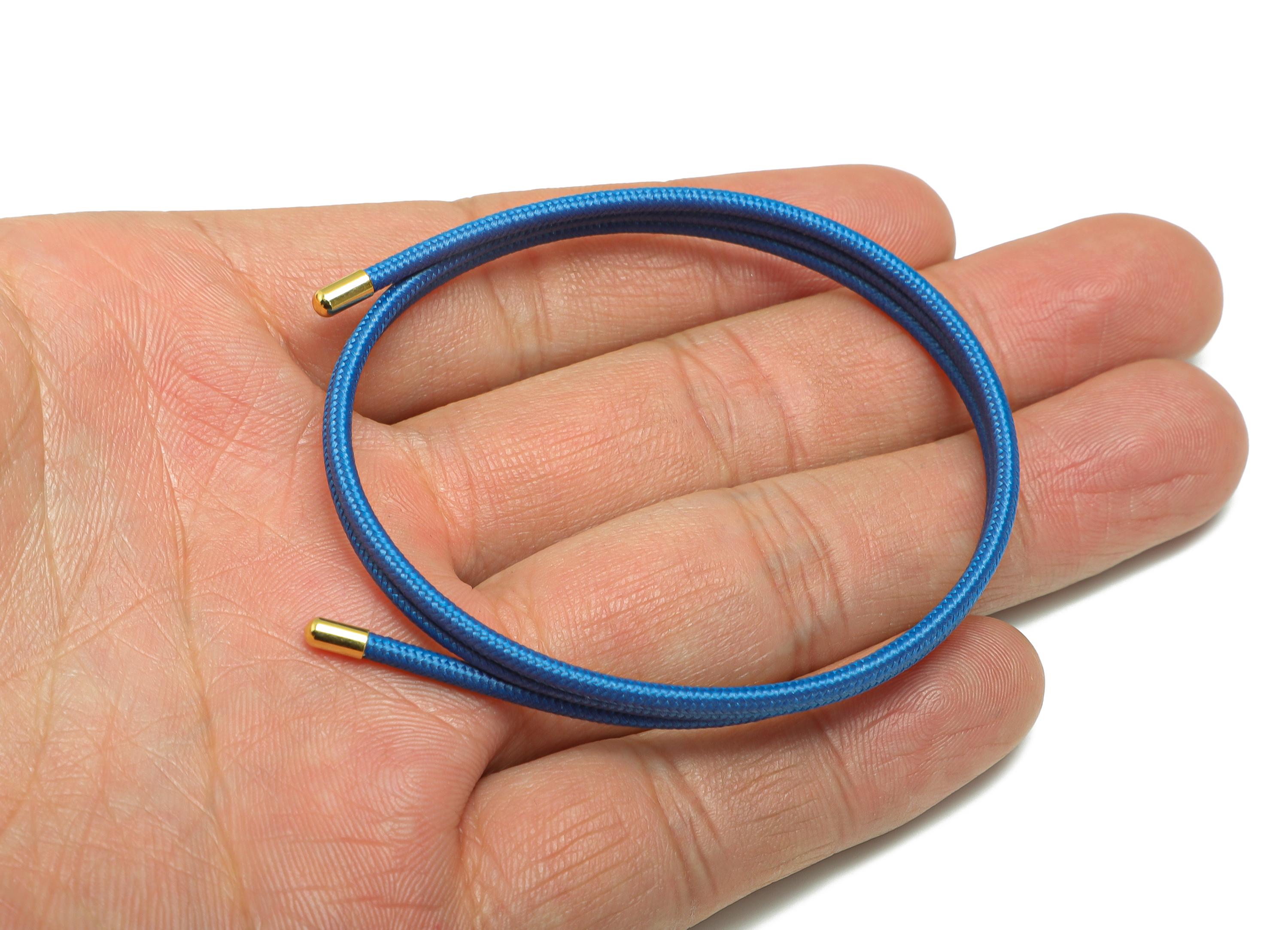 52cm Magnetic Rope Bracelet - Brass Adjustable Handmade Magnetic Rope Jewelry - Unisex Fashionable Magnetic Necklace Making - HM1068F - DOMEDBAZAAR