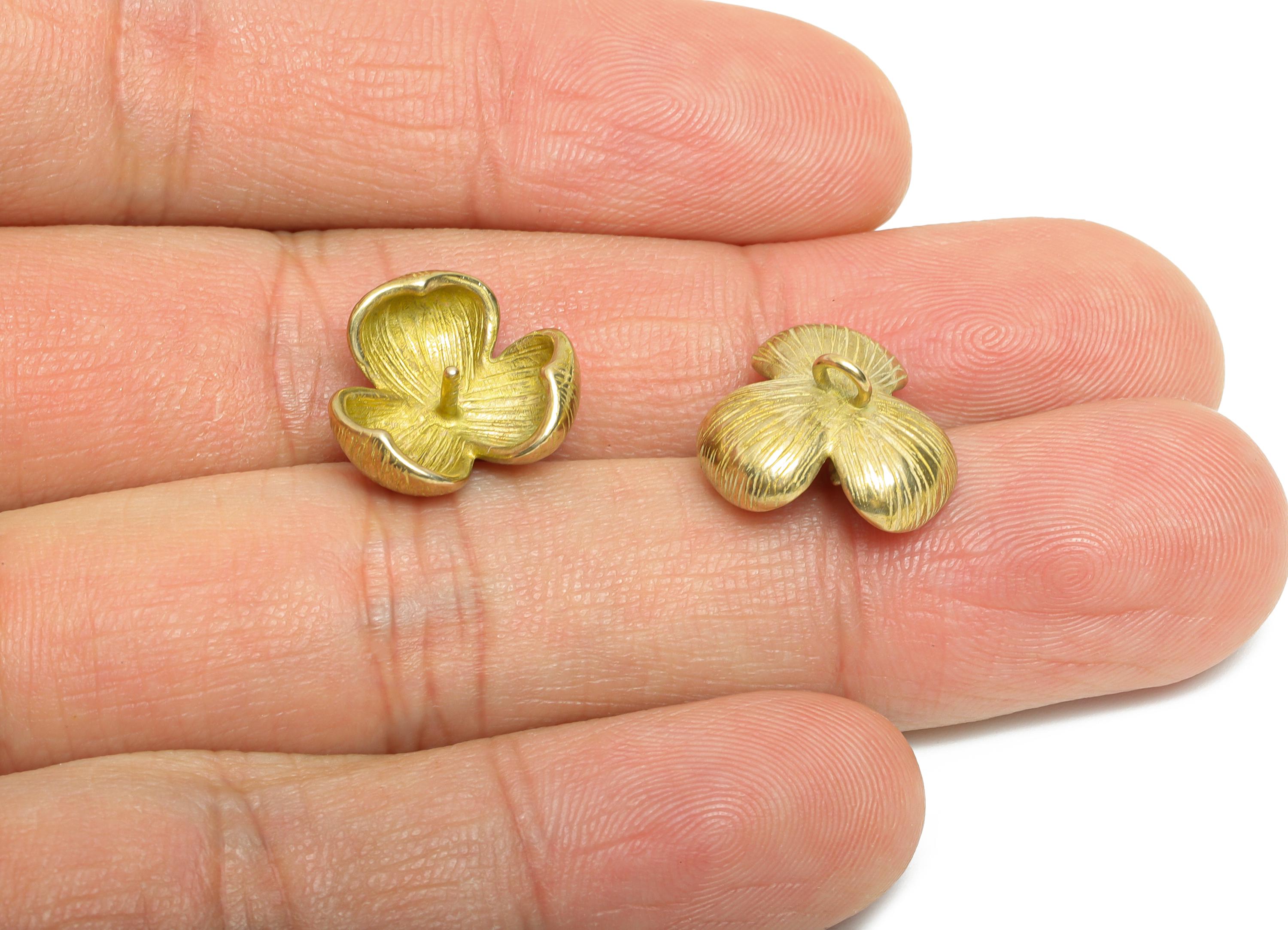 Brass Floral Charm - Raw Brass 3D Blooming Flower Charm - Brass Botanical Jewelry Making - for DIY Bead Jewelry - 14x14x2.32mm - PP11229 - DOMEDBAZAAR