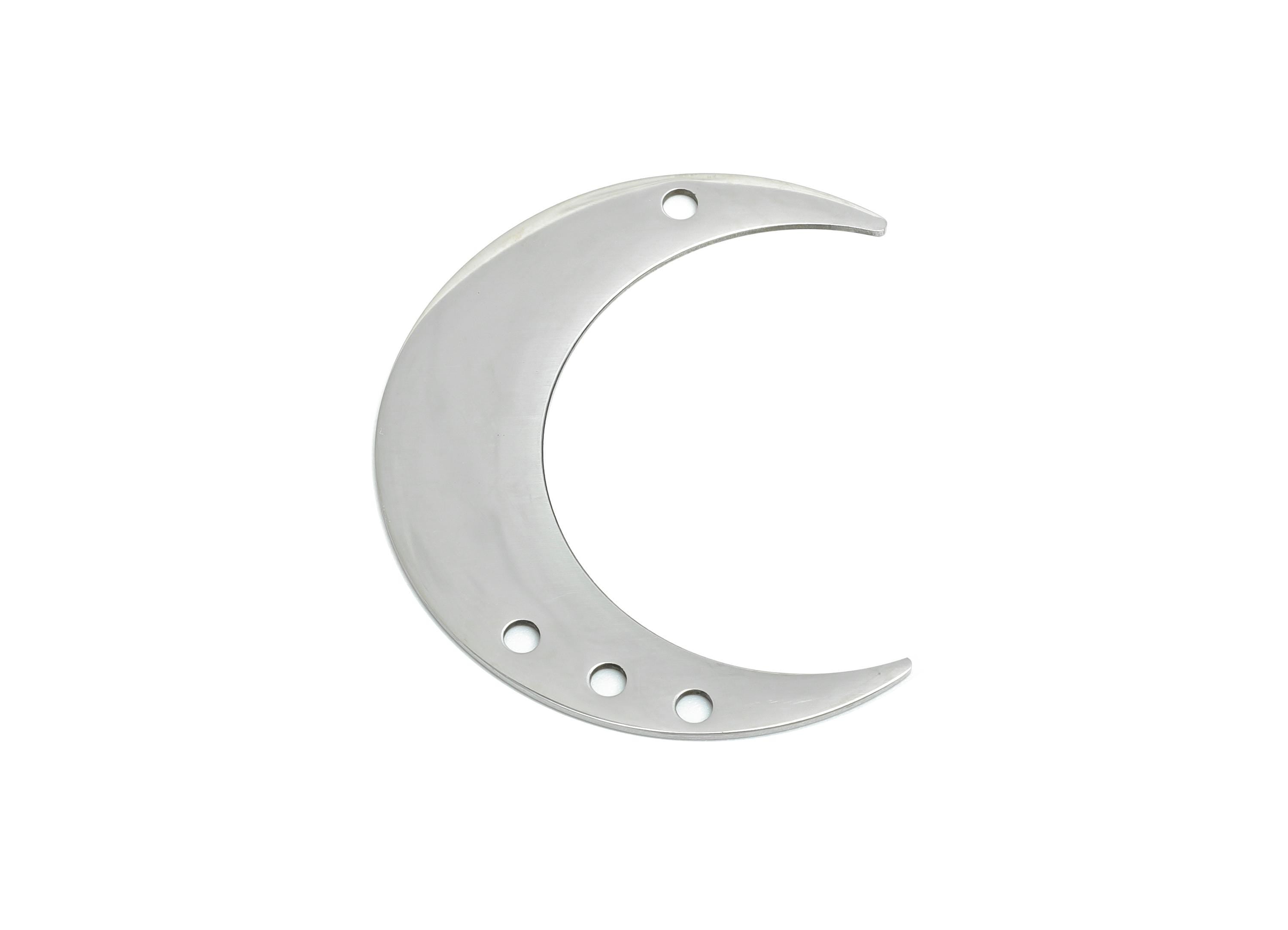 Steel Crescent Connector - Steel Moon Jewelry Charm - Celestial Jewelry Supply - Moon Phase Pendant - Lunar Jewelry - 37x30x0.98mm - SS2629 - DOMEDBAZAAR