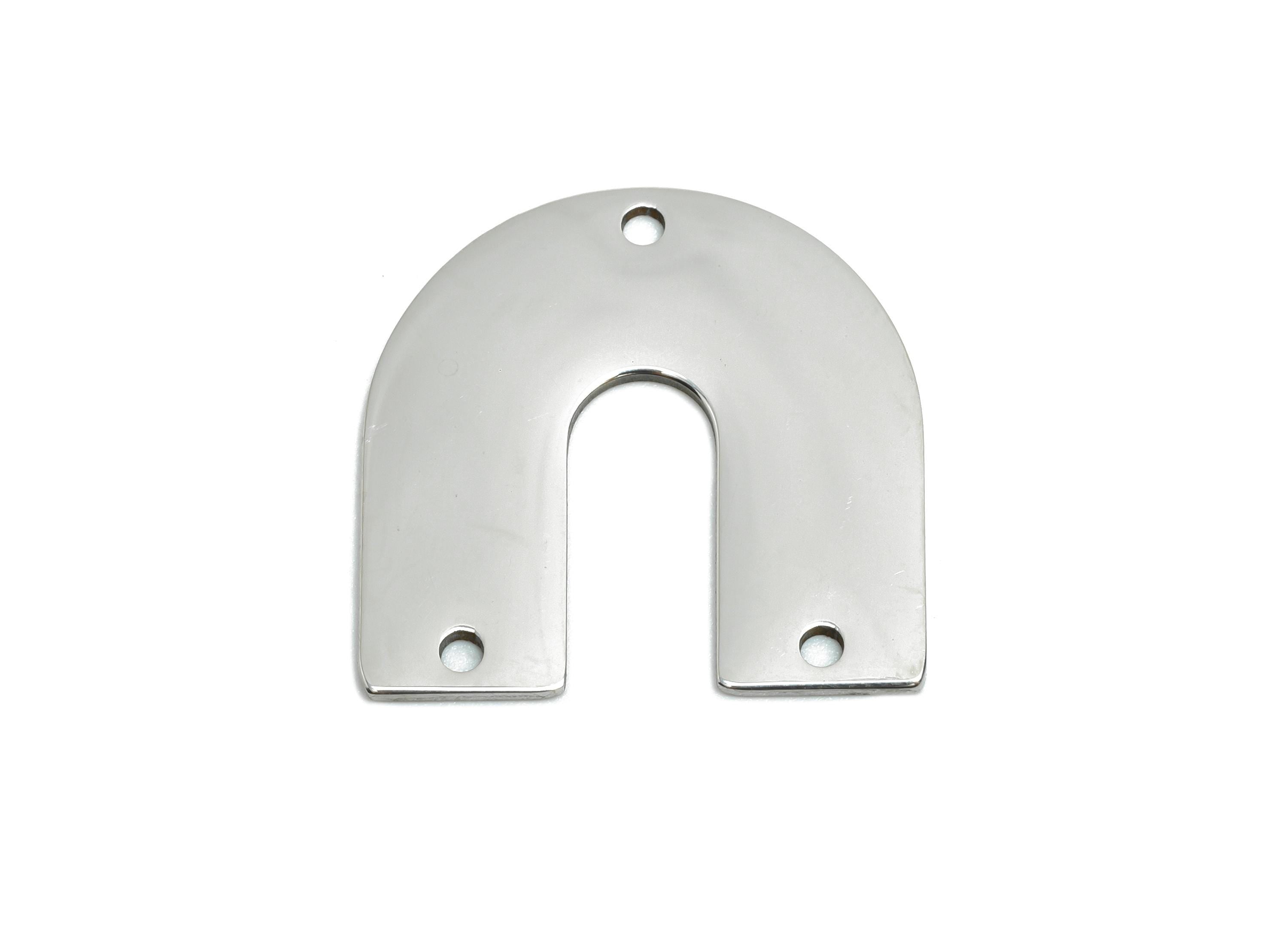 Steel Arch Connector - Stainless Steel Horseshoe Pendant - Steel Dainty Arch Connector - Geometric Arch Necklace Charm - 21x20x1mm - SS2612 - DOMEDBAZAAR