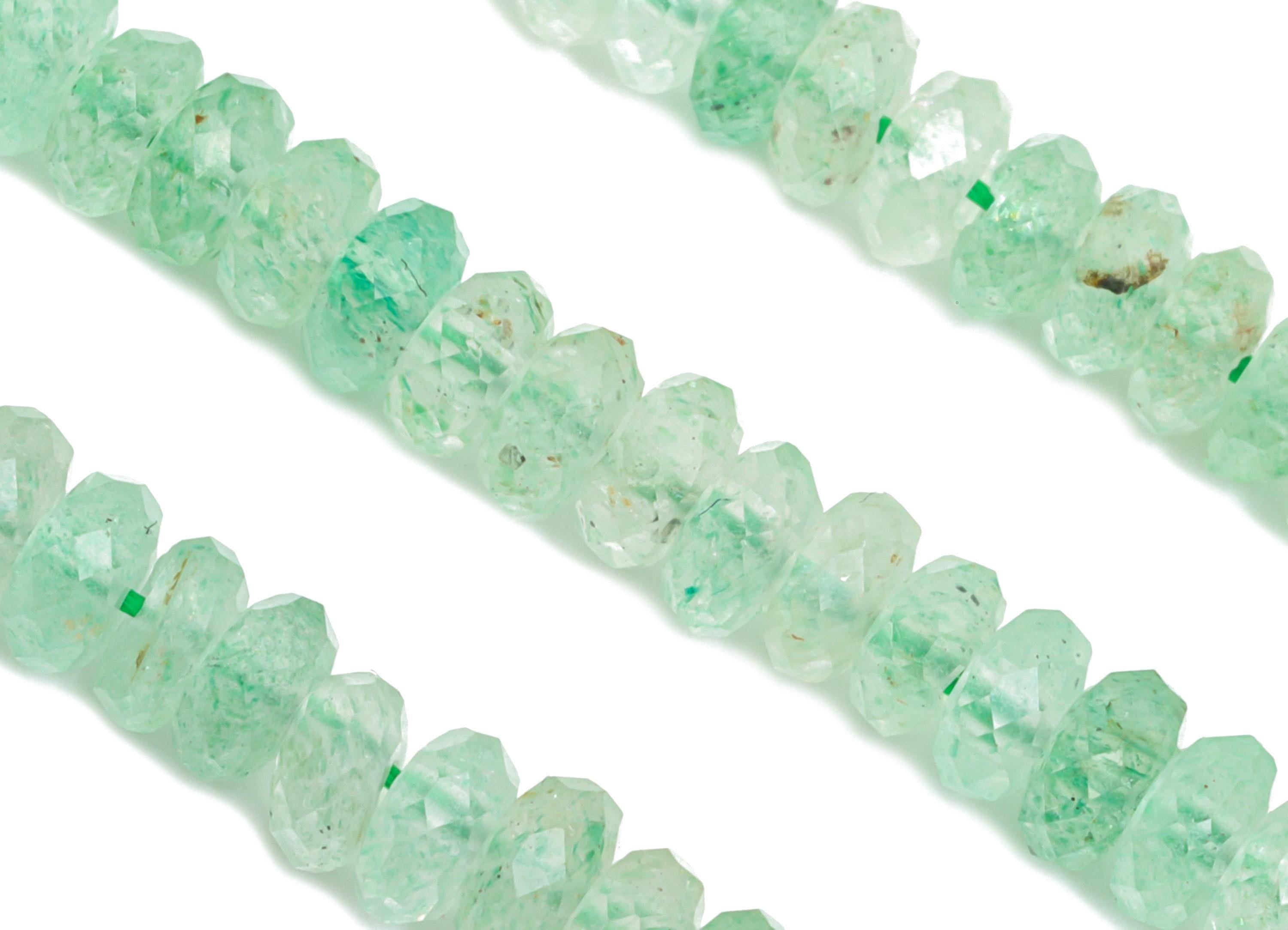 Strawberry Natural Stone Beads - Rondella Oblate Strawberry 15.5inch /Strand - Gemstone Beads for Necklace/Bracelet - DIY Craft Bead -NS2413 - DOMEDBAZAAR