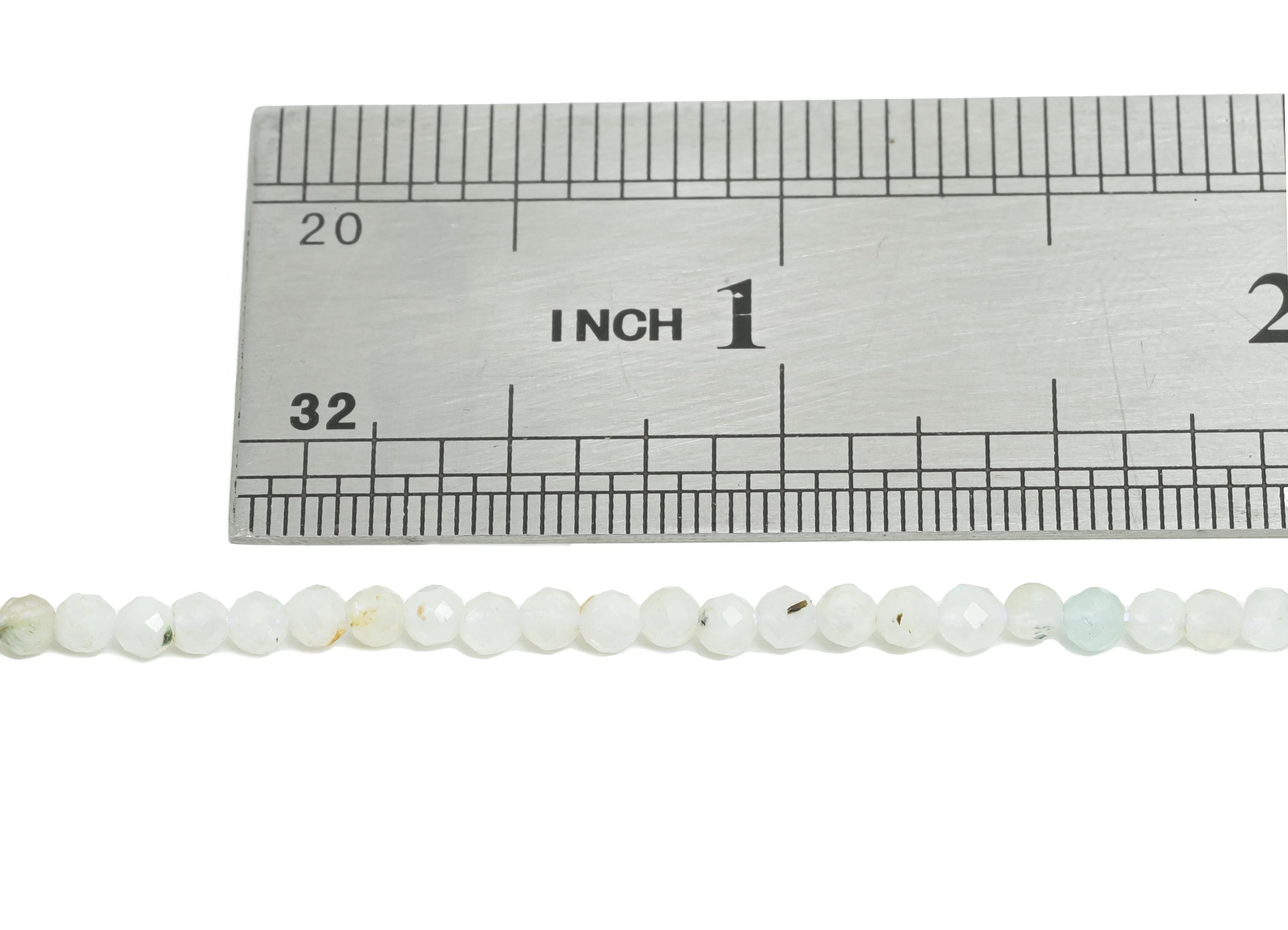 3mm Moonstone Stone Beads - Faceted Moonstone Beads 15.5 inch /Strand/145pcs - Healing Moonstone Beads - High-Quality Moonstone - NS2957 - DOMEDBAZAAR