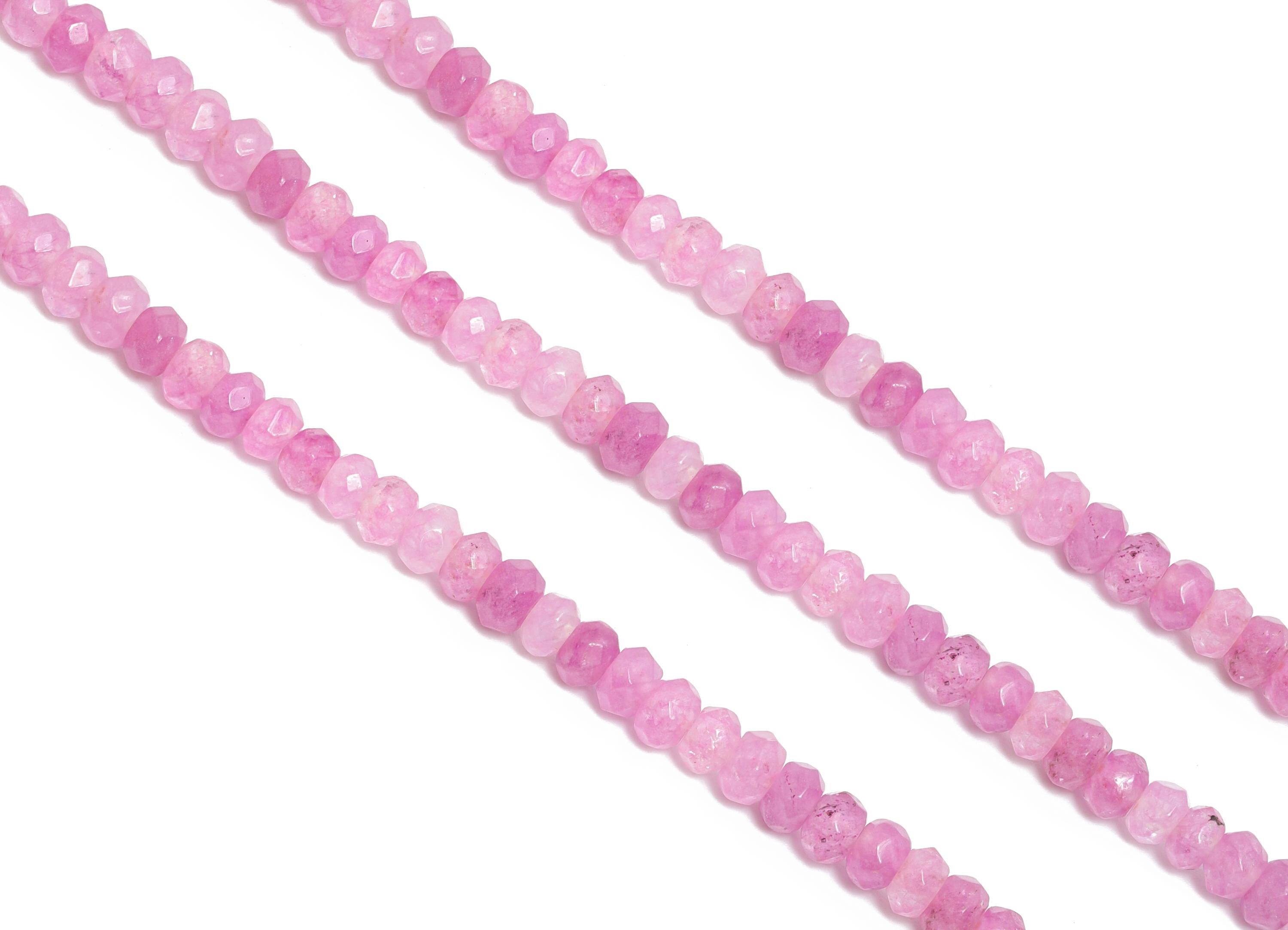 2x4mm Amethyst Natural Stone Bead - Faceted Rondella Amethyst 14.56 inch /Strand - DIY Crafting Gemstone Bead - Bead Craft Supplies - NS2984 - DOMEDBAZAAR