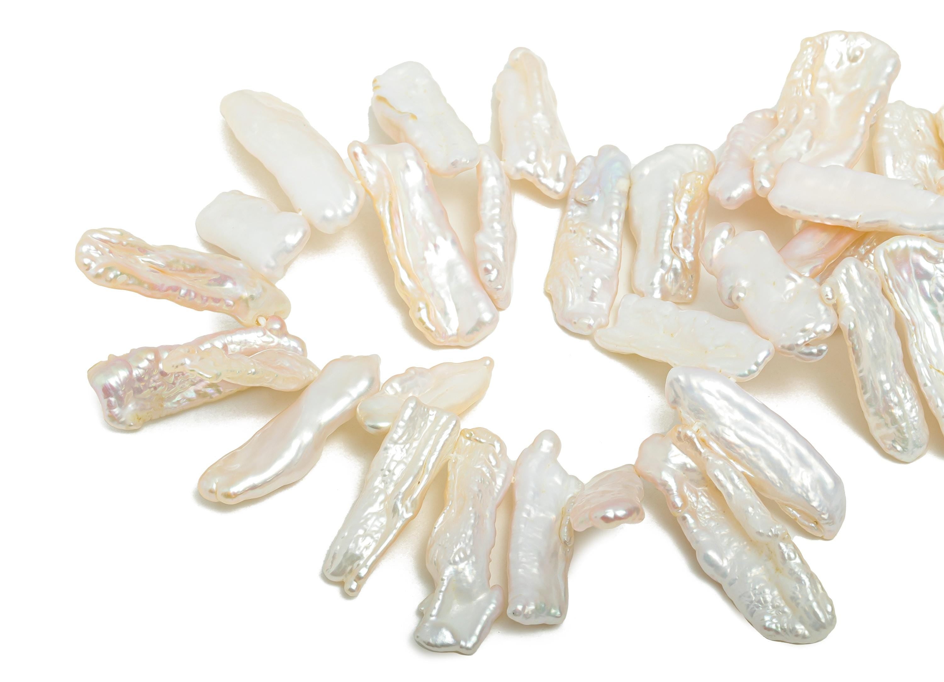 Mother of Pearl - Baroque Pearl - Shell Pearl 15.5inch/Strand/61pcs - Irregular Pearl Bead for Jewelry - High-Quality Pearl - 9x27mm -NS2423 - DOMEDBAZAAR