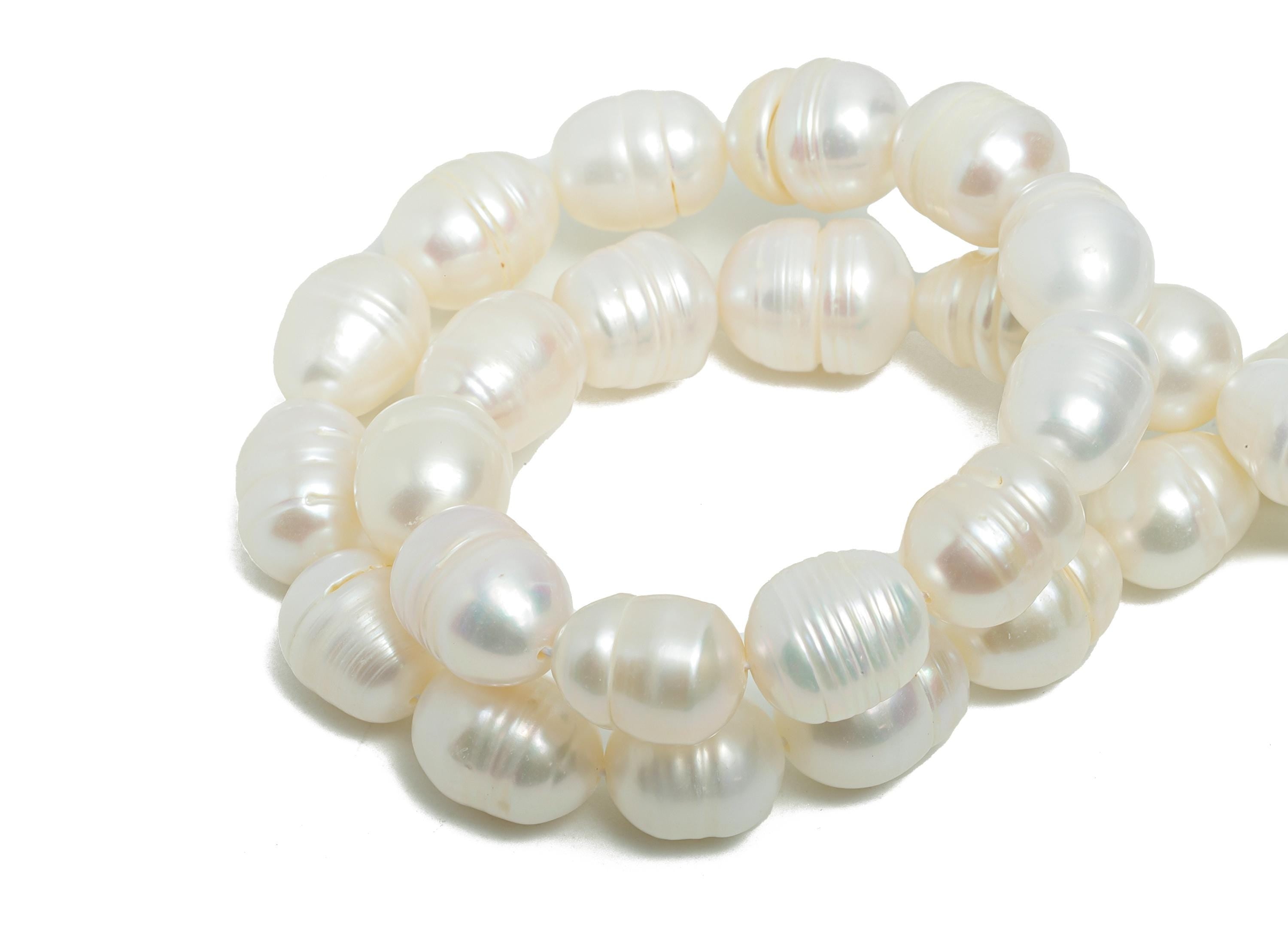 9x10mm Mother of Pearl - Baroque Pearl - Shell Potato Baroque Pearl 15inch /32PCS - Irregular Pearl - High-Quality Pearl - 9x10mm - NS2425 - DOMEDBAZAAR