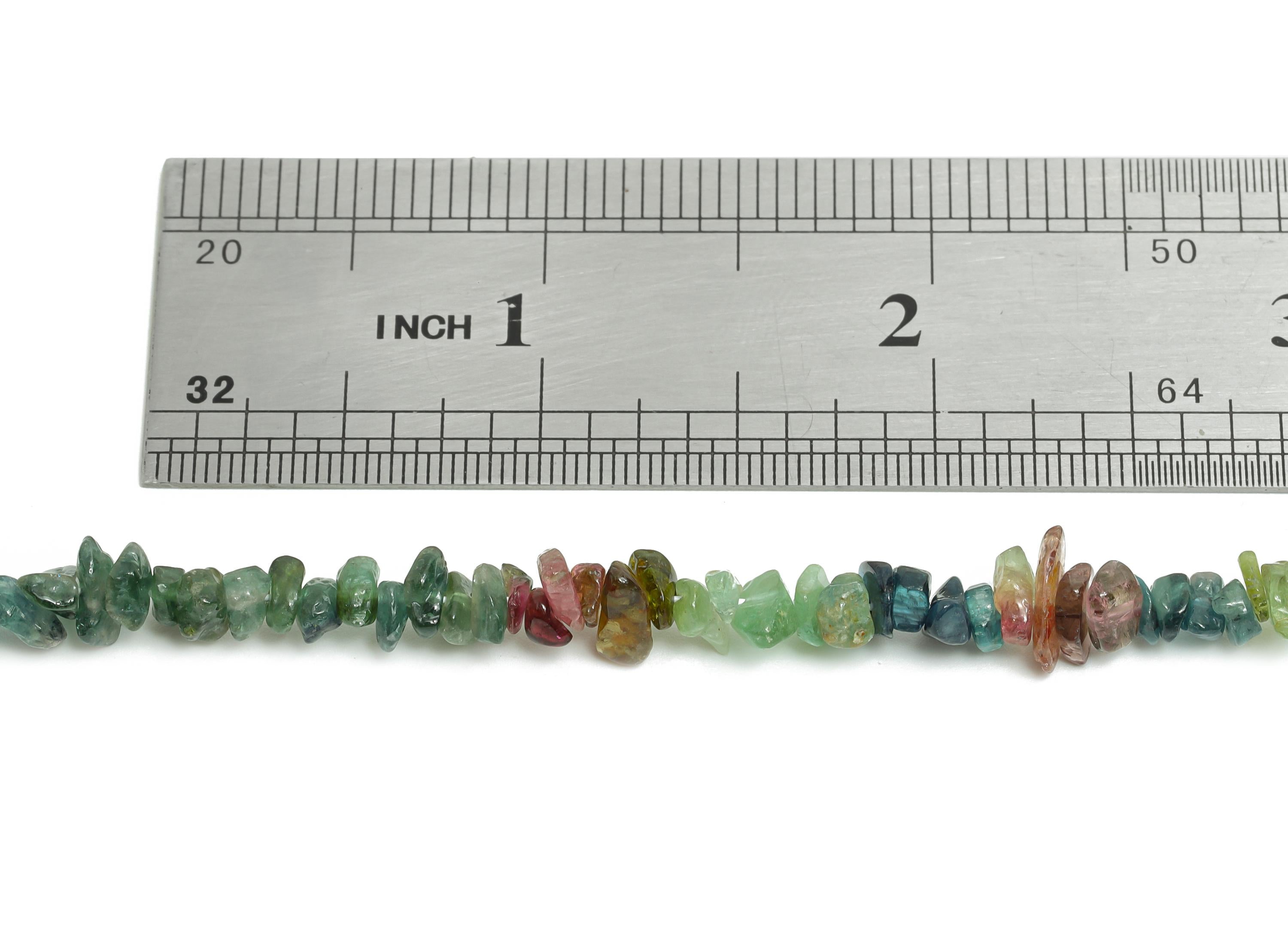 4x7mm Tourmaline Natural Stone Bracelet Strand - Raw Tourmaline Bead for Bracelet - Gemstone Craft DIY - Healing Bead - 170x4.7x7mm - NS2551 - DOMEDBAZAAR
