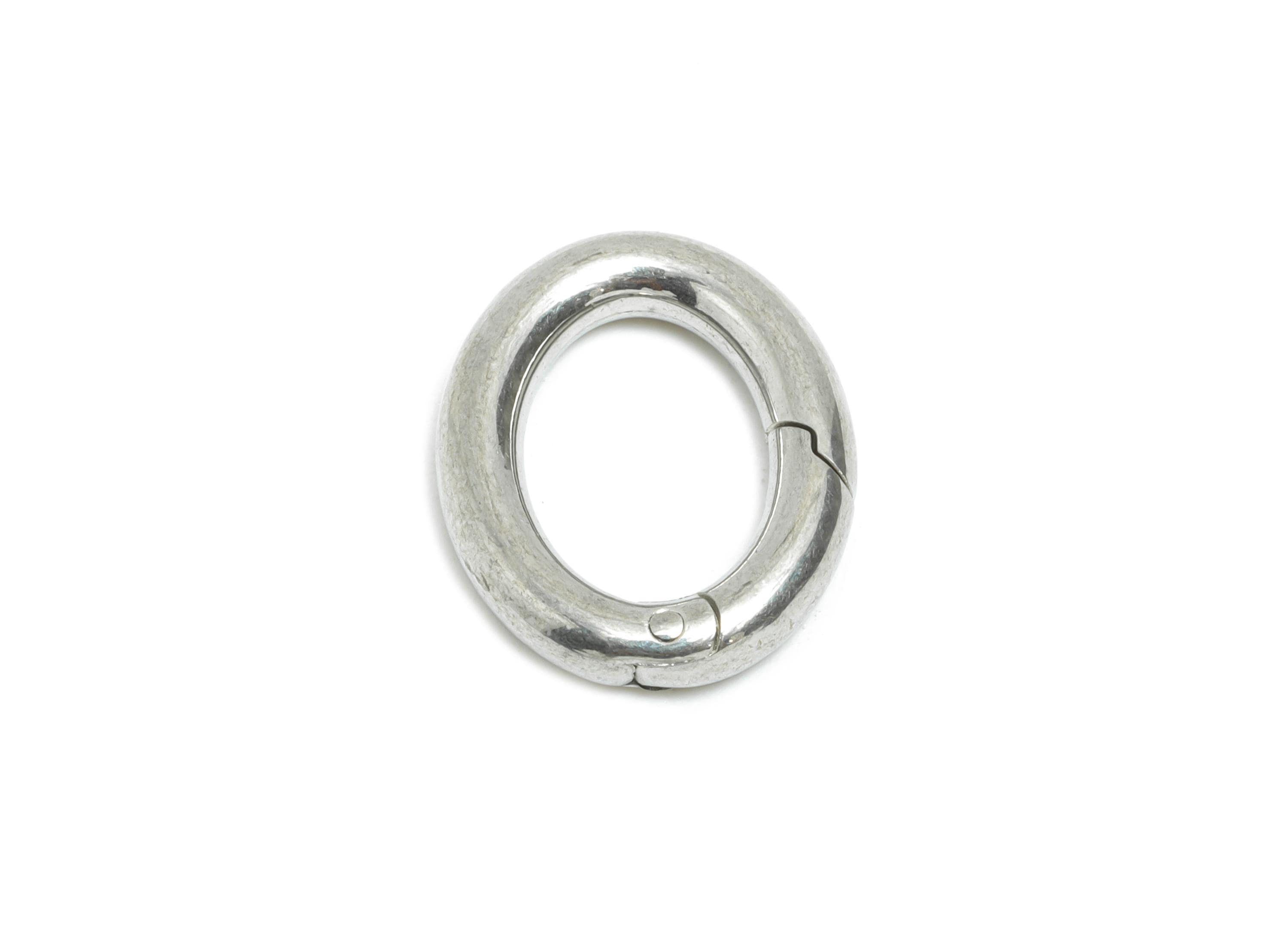 2.5*14mm Steel Lobster Clasp - Oval DIY Jewelry Connector Clasp - Carabiner Parrot Clasp  - Spring Snap Hook - Key Ring Accessory - SS1541 - DOMEDBAZAAR