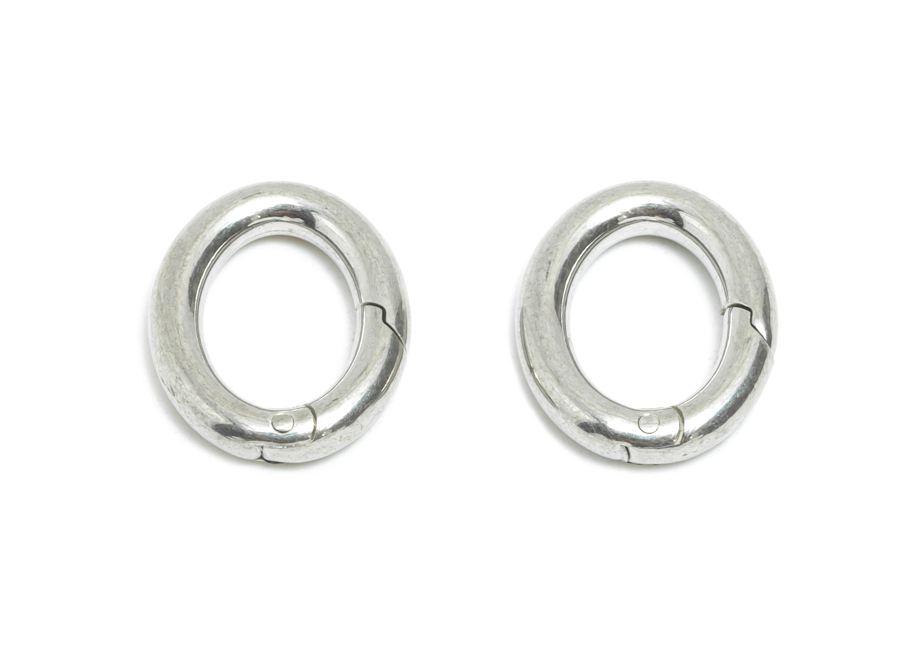 2.5*14mm Steel Lobster Clasp - Oval DIY Jewelry Connector Clasp - Carabiner Parrot Clasp  - Spring Snap Hook - Key Ring Accessory - SS1541 - DOMEDBAZAAR