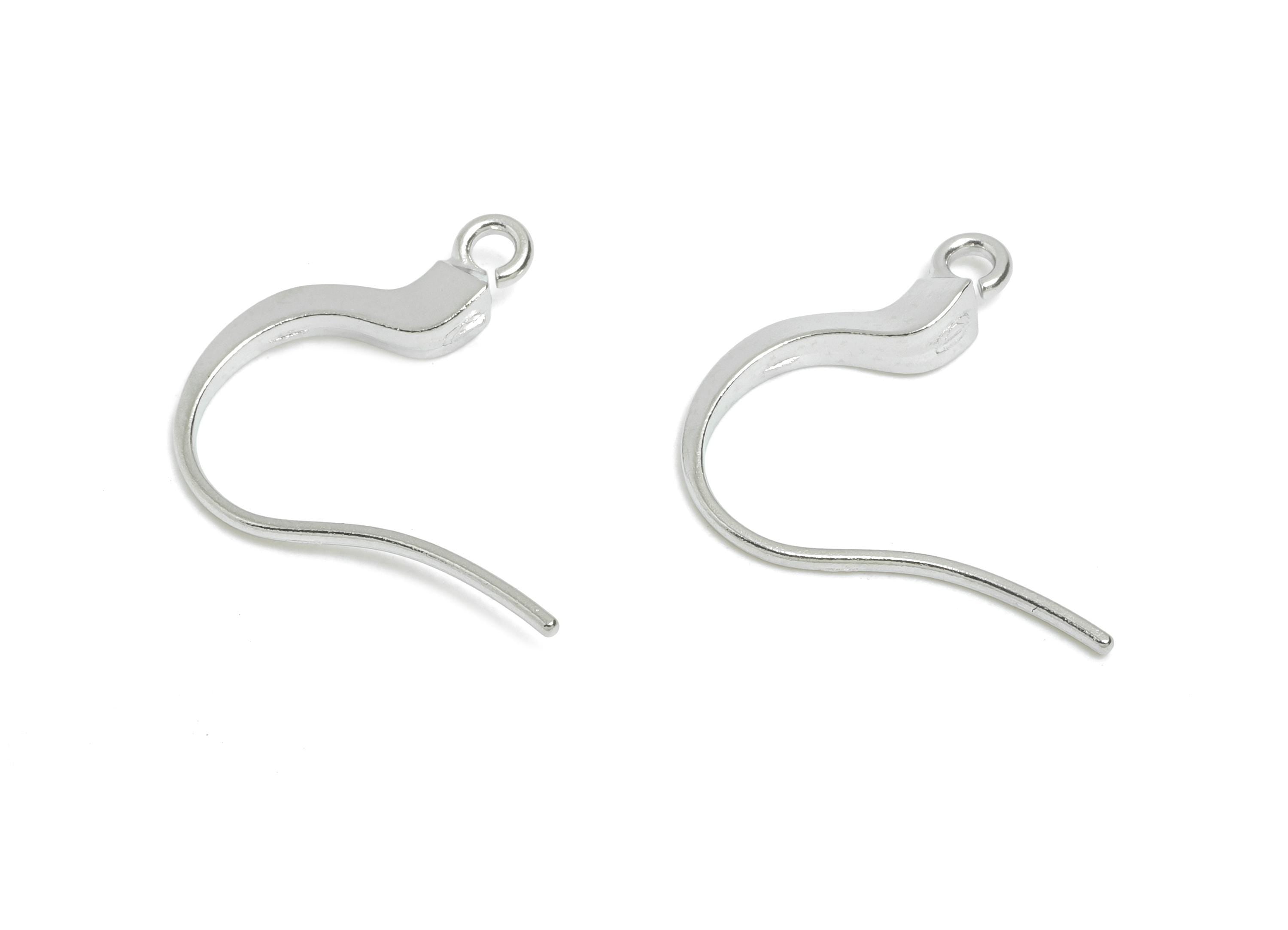 Stainless Steel Earring Hook - Fish Hook Ear Wire -  French Hook Earring Finding -  DIY Jewelry Earring Hook - Metal Earring Base - SS1548