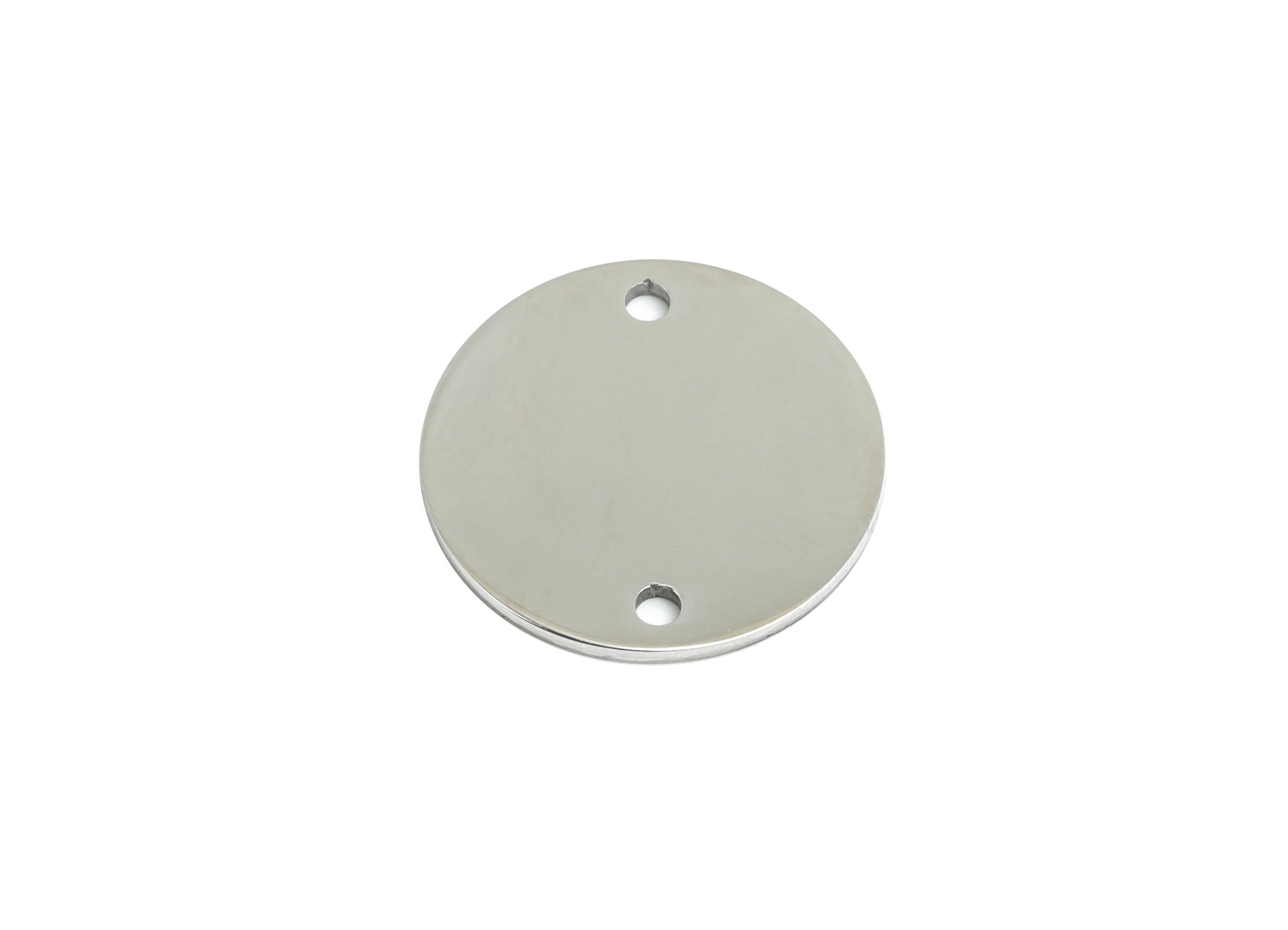 Steel Round Connector - Modern Geometric Pendant - Laser Cut Industrial Chic Jewelry - Stainless Steel Charms - 16.67x16.67x0.98mm - SS2282 - DOMEDBAZAAR