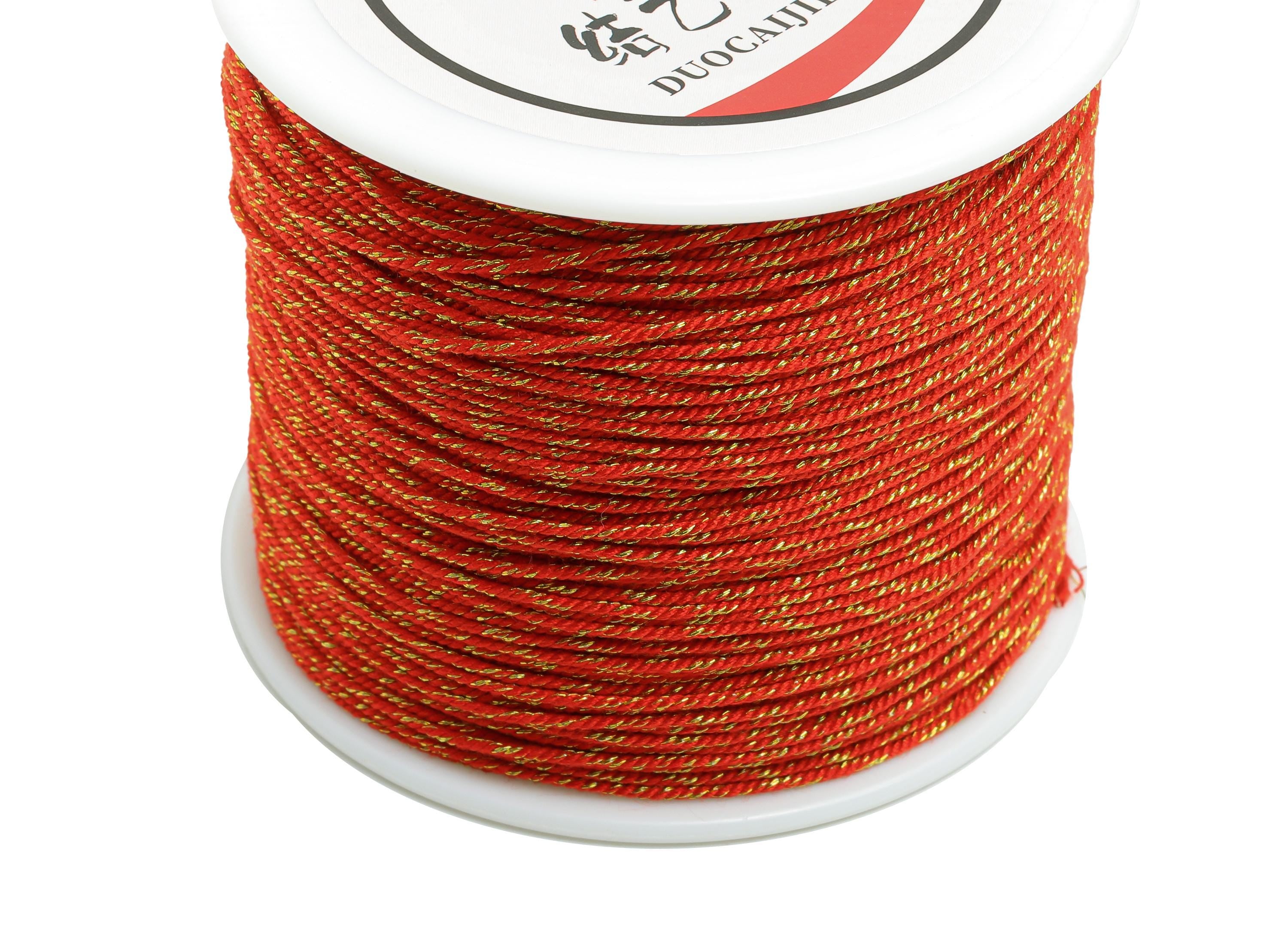 1mm Nylon Starlight Cotton - Hand-Rubbed Cotton Thread - Starlight Cotton Cord - Handwoven Rope - Soft Cotton Weaving - 110m/Roll - HM1064B - DOMEDBAZAAR