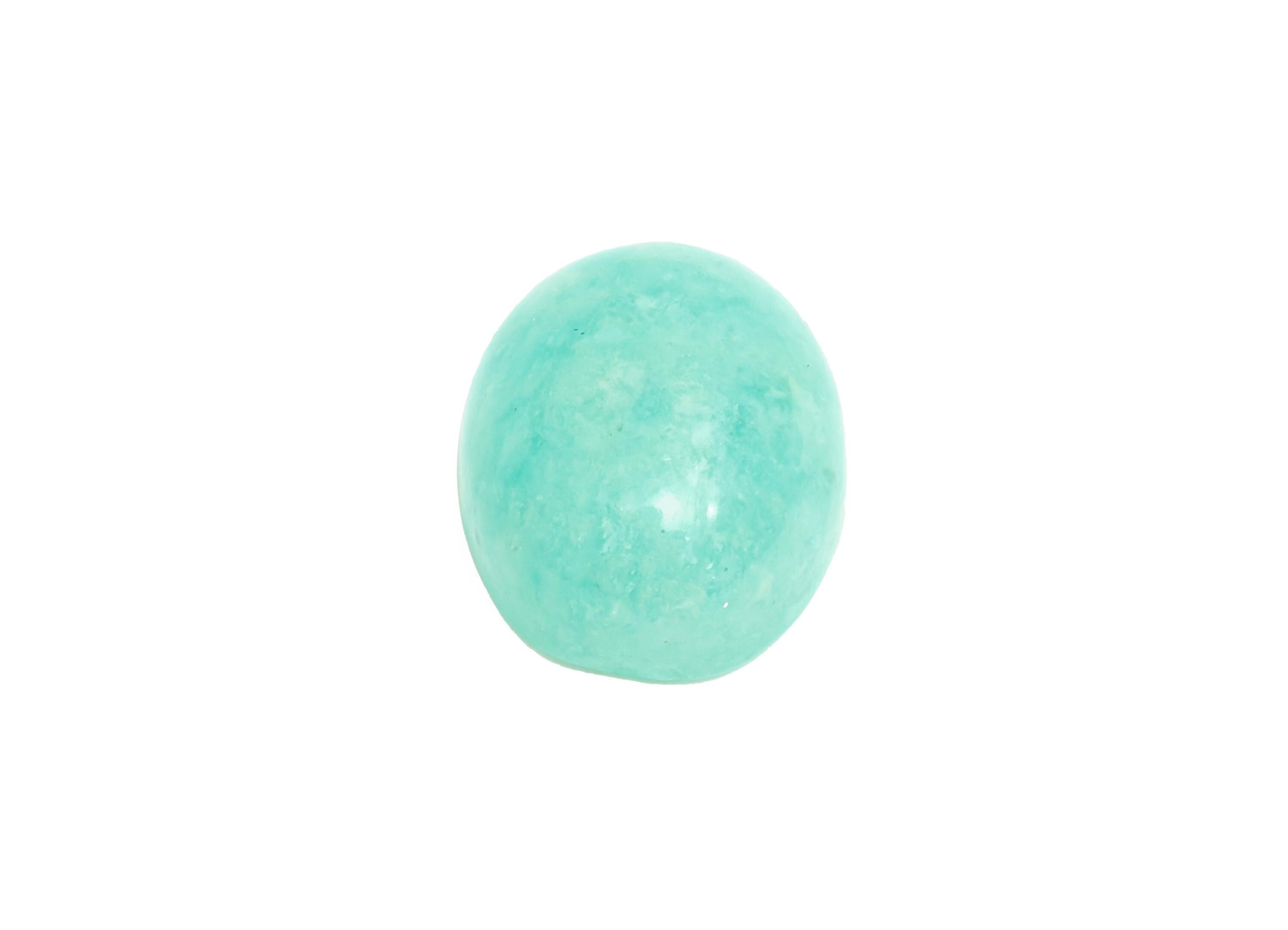 10x8mm Oval Amazonite Natural Stone - Cabochon Stone For Crafts - DIY Bezel Setting Stone Jewelry Supplies - Energy Healing Stone - NS2697 - DOMEDBAZAAR