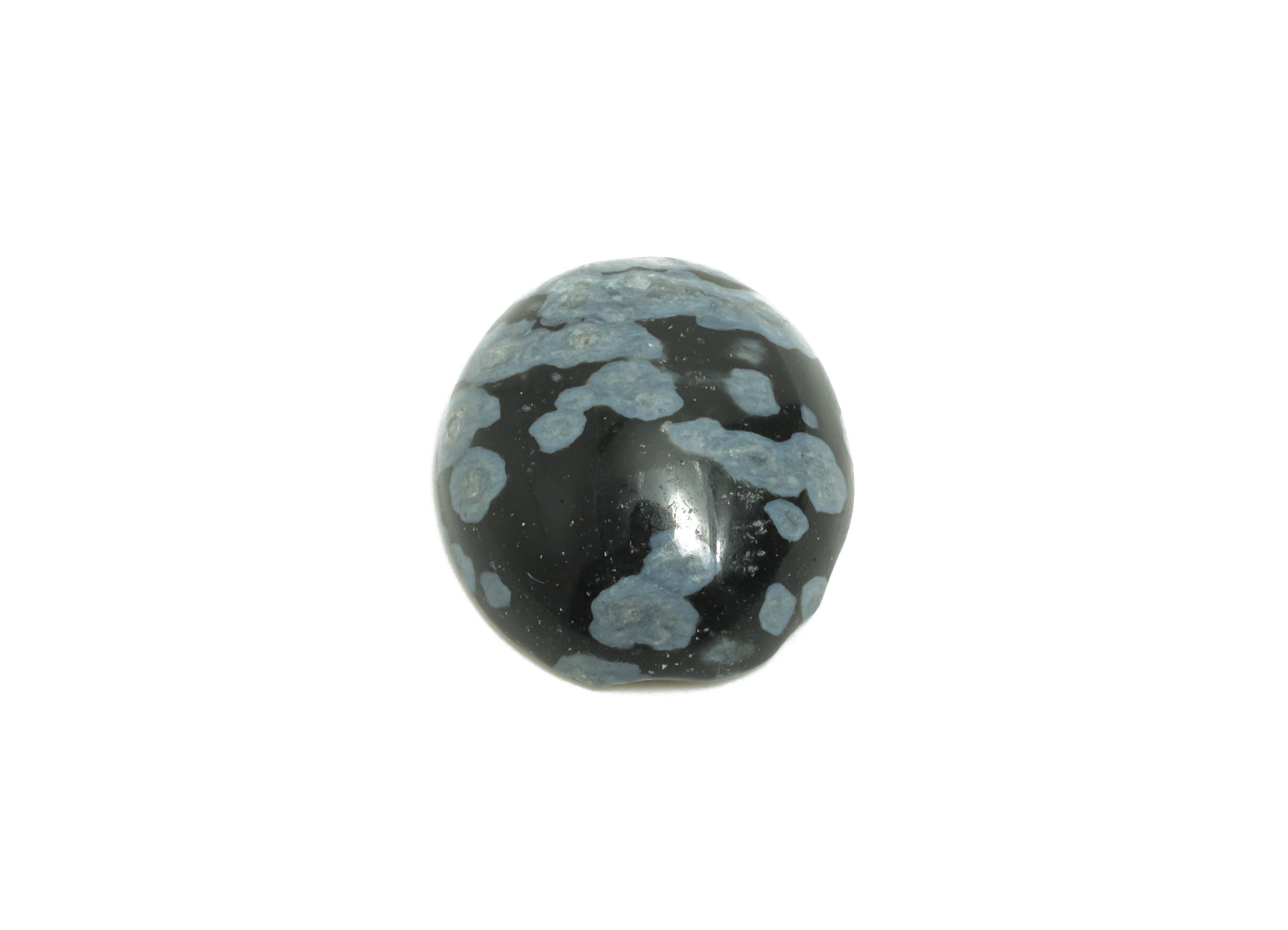 10*12mm Snowflake Natural Stone - Oval Cabochon for Crafts - DIY Bezel Setting Stone Jewelry Making - Energy Healing Gemstone - NS2914 - DOMEDBAZAAR
