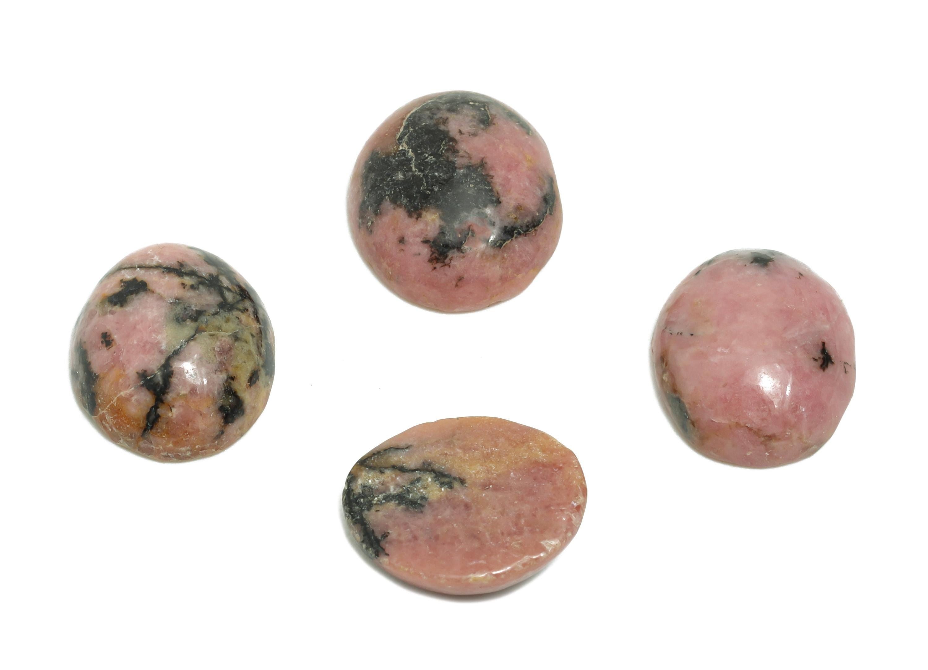 10*12mm Inner Line Rhodochrosite Natural Stone - Oval Cabochon for DIY Making - Setting Stone for Ring or Pendant - Decorative Stone -NS2904 - DOMEDBAZAAR