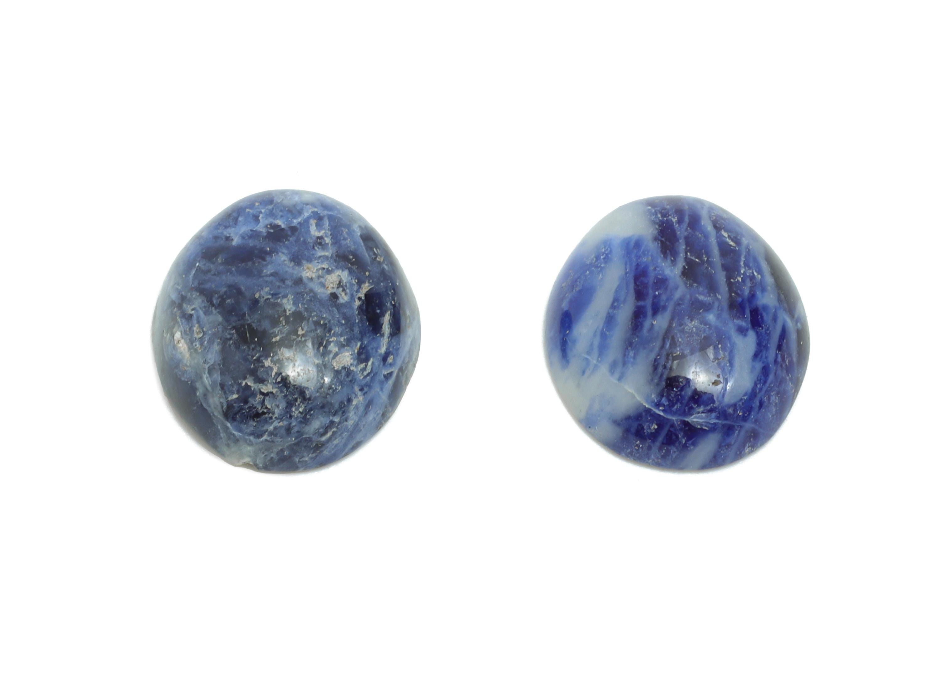 10*12mm Sodalite Cabochon - Oval Cabochon for DIY Jewelry Making - Setting Stone for Ring or Pendant - Decorative Natural Gemstone - NS2923 - DOMEDBAZAAR