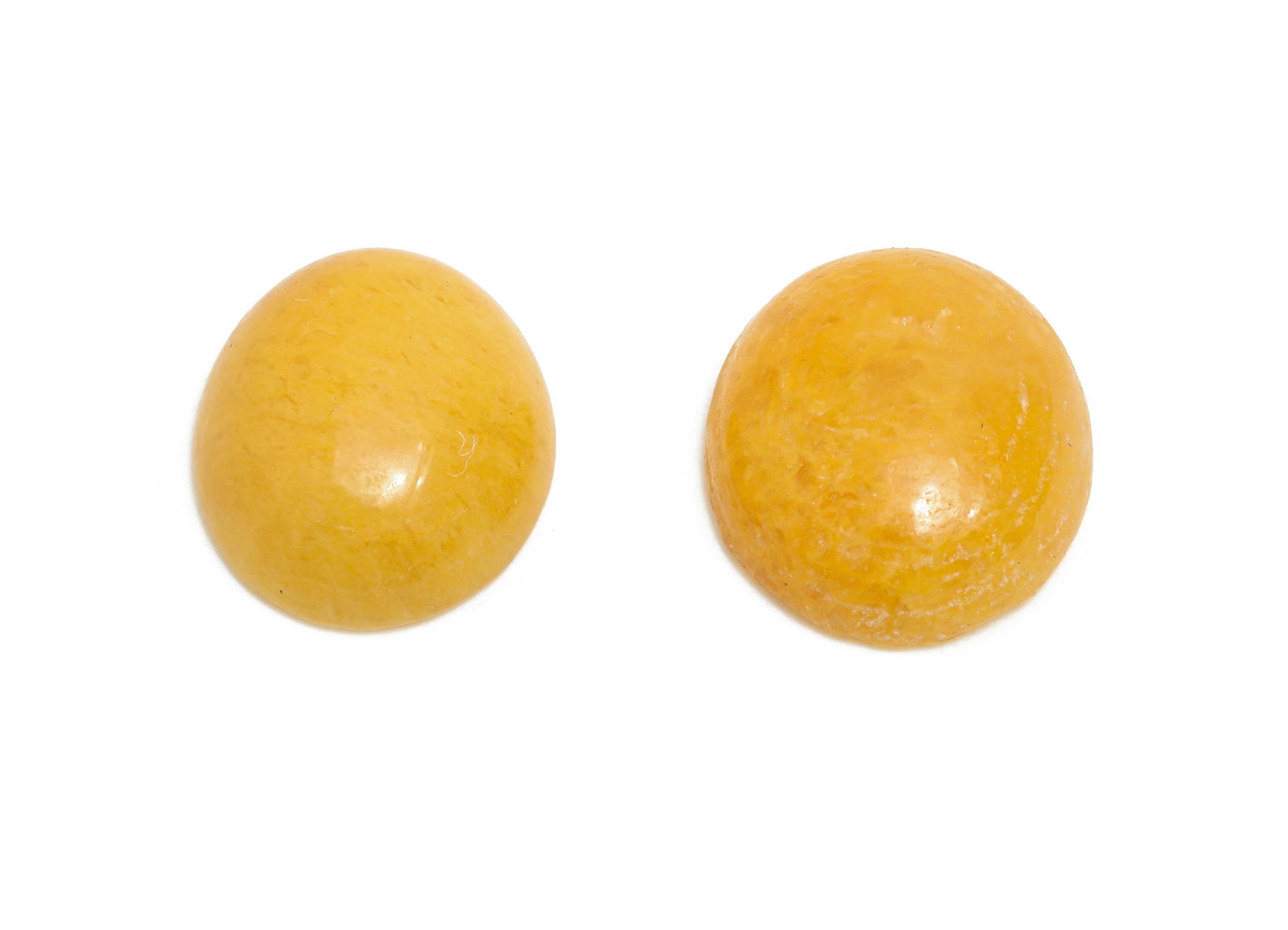 10*12mm Yellow Jade Natural Stone - Oval Cabochon for Bezel Setting - Setting Stone for Ring or Pendant - DIY Craft Gemstone Making - NS2911 - DOMEDBAZAAR