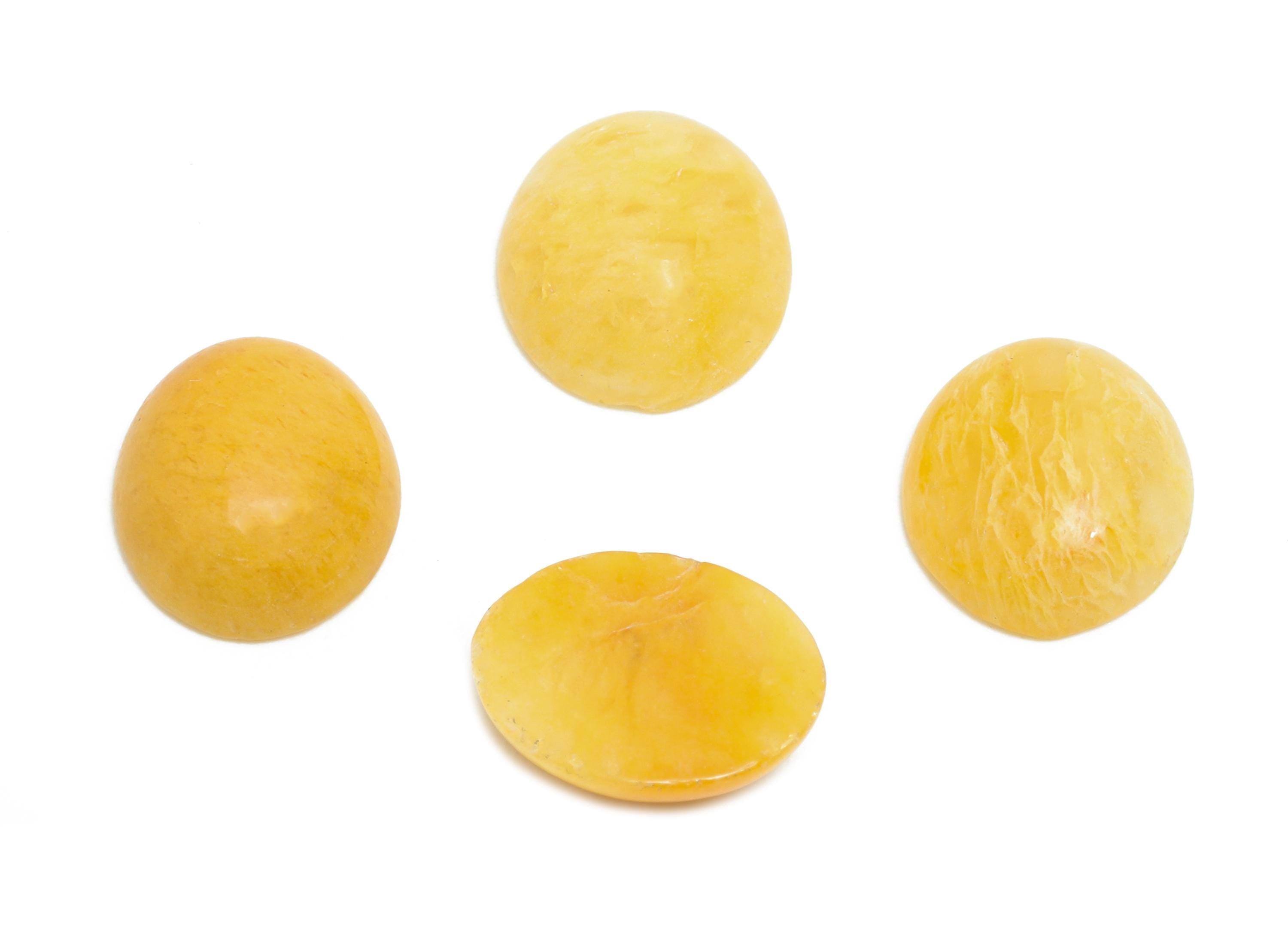 10*12mm Yellow Jade Natural Stone - Oval Cabochon for Bezel Setting - Setting Stone for Ring or Pendant - DIY Craft Gemstone Making - NS2911 - DOMEDBAZAAR