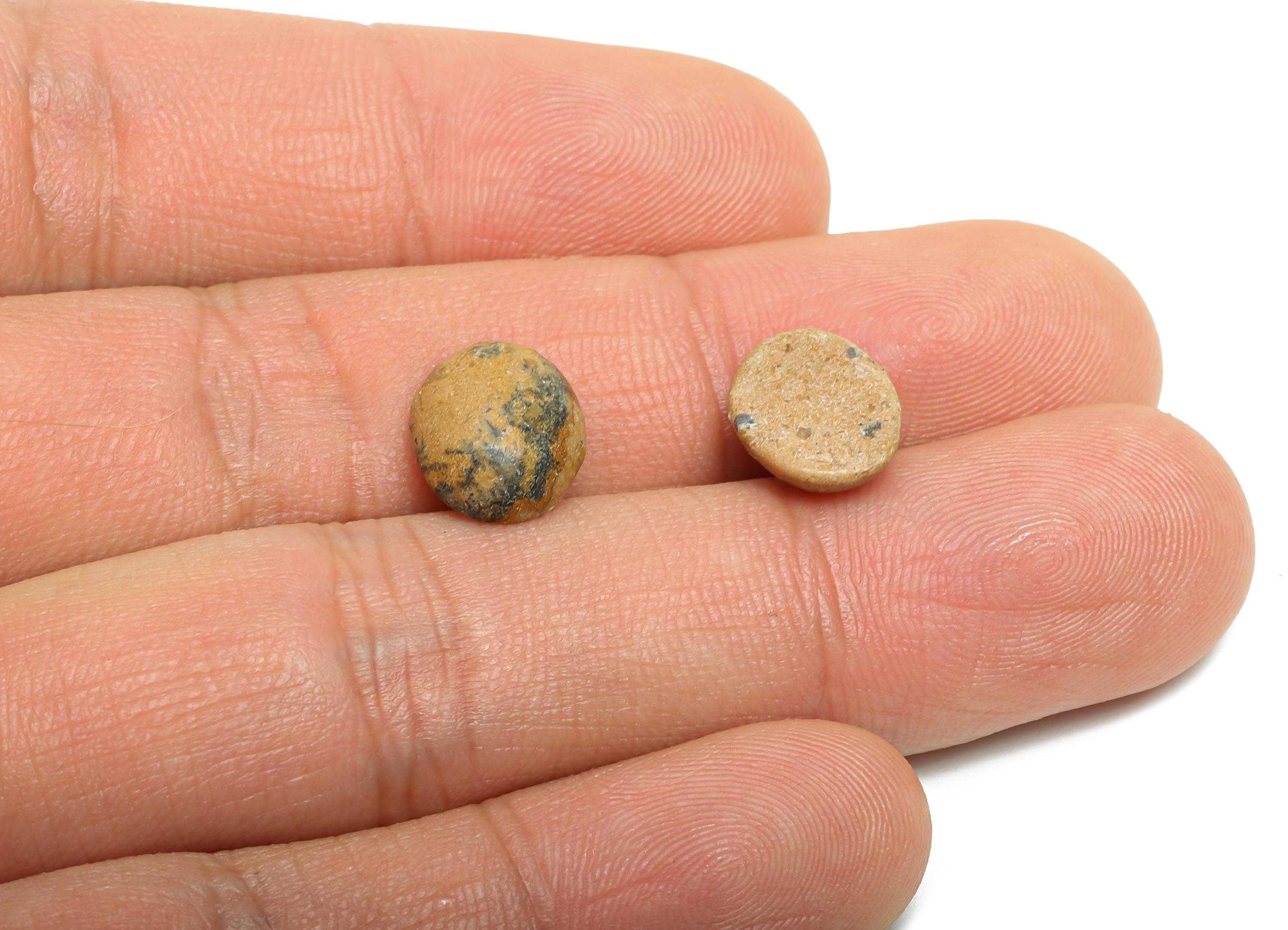 10*12mm Yellow Leopard Skin Cabochon - Oval Natural Stone for Bezel Setting - Setting Stone for Ring or Pendant - DIY Craft Gemstone -NS2920 - DOMEDBAZAAR