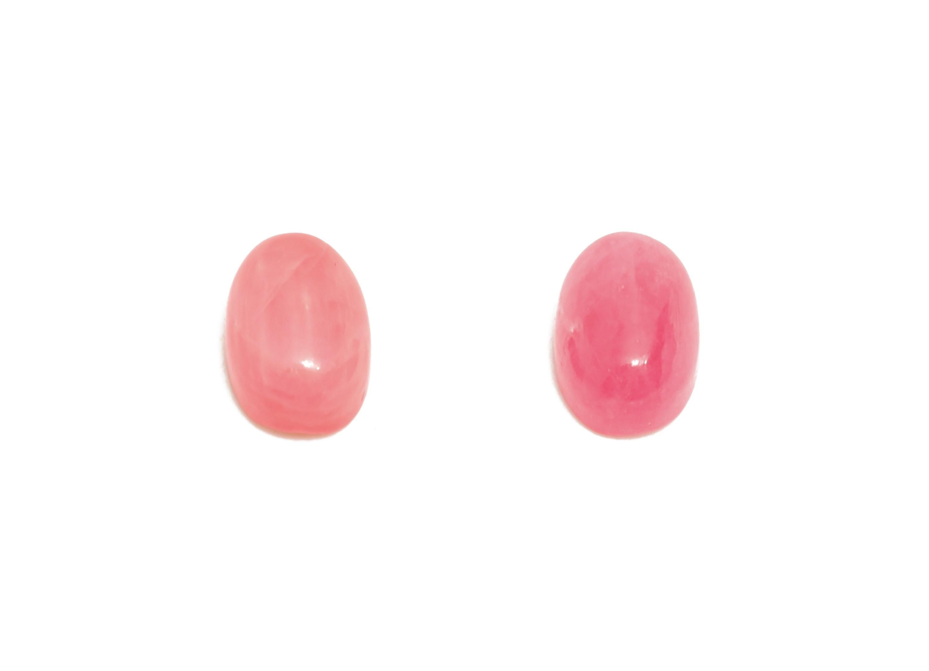 4*6mm Cabochon Oval Rhodanite Stone - Pink Brasil Rose For Crafts - Pink Stone For Bezel Setting - Rhodanite Stone For Jewelry Making-NS2714 - DOMEDBAZAAR