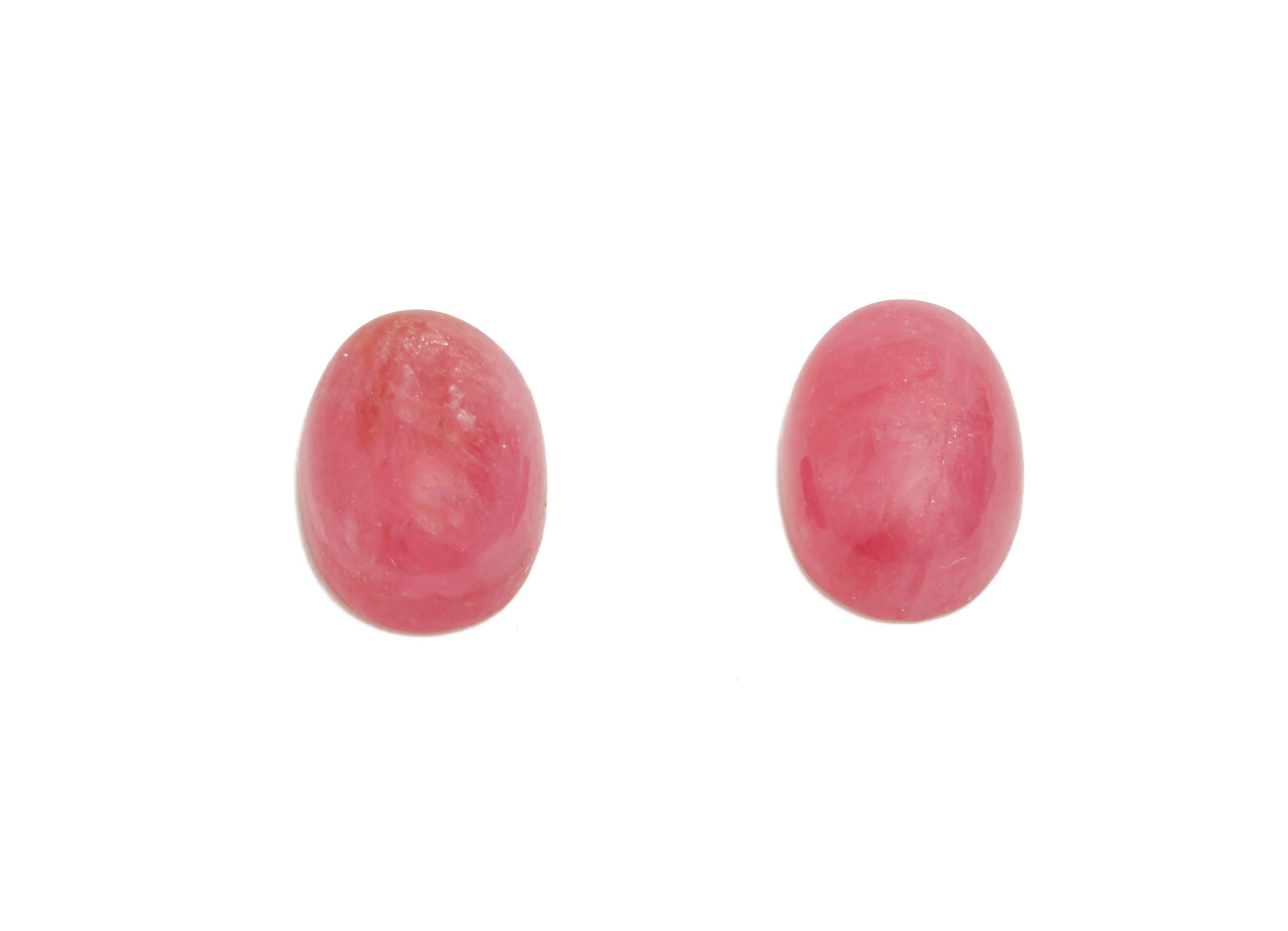 5*7mm Cabochon Oval Rhodanite Stone - Pink Brasil Rose For Crafts - Pink Stone For Bezel Setting - Rhodanite Stone For Jewelry Making-NS2715 - DOMEDBAZAAR