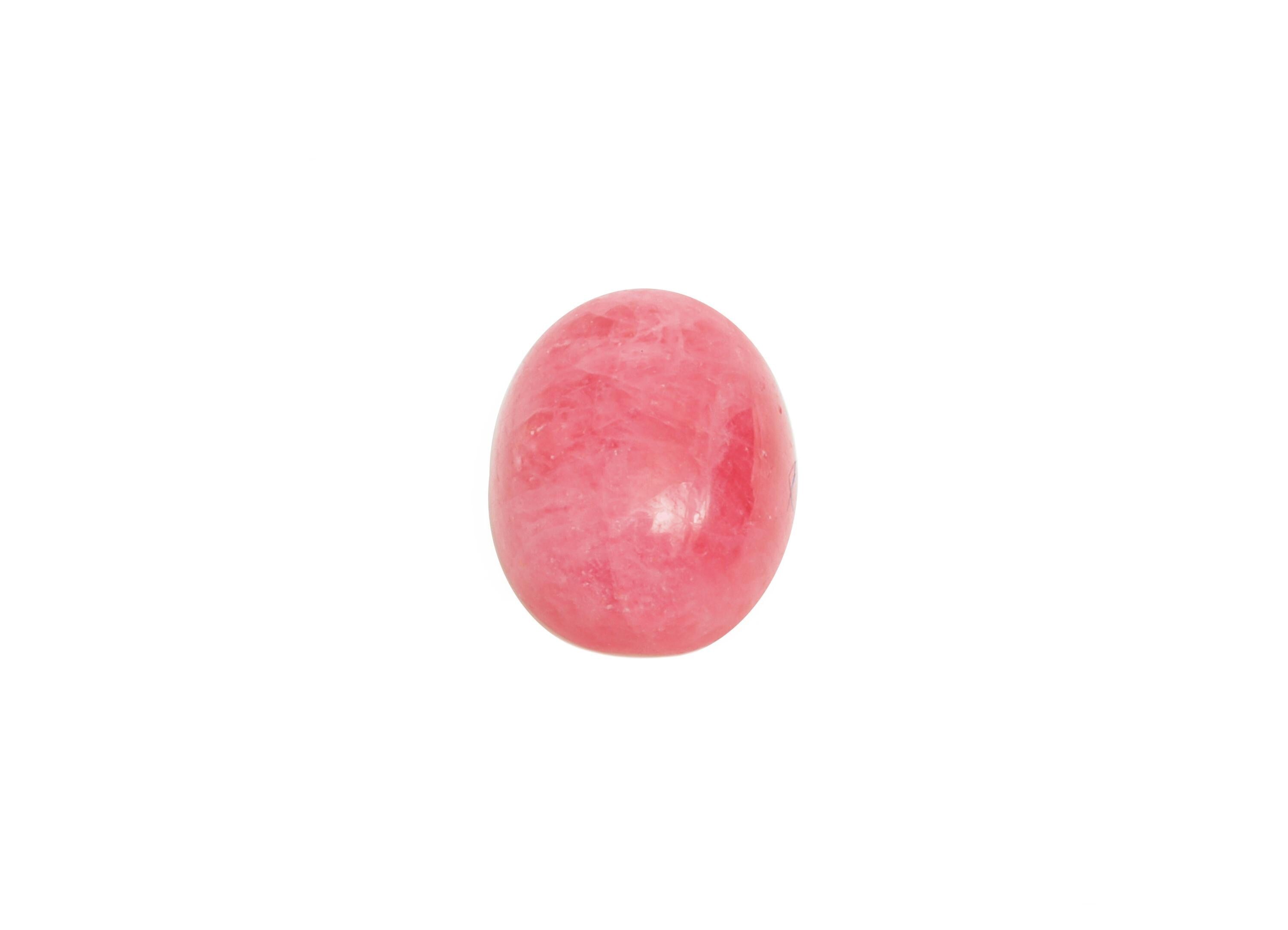 7*9mm Cabochon Oval Rhodanite Stone - Pink Brasil Rose For Crafts - Pink Stone For Bezel Setting - Rhodanite Stone For Jewelry Making-NS2716 - DOMEDBAZAAR