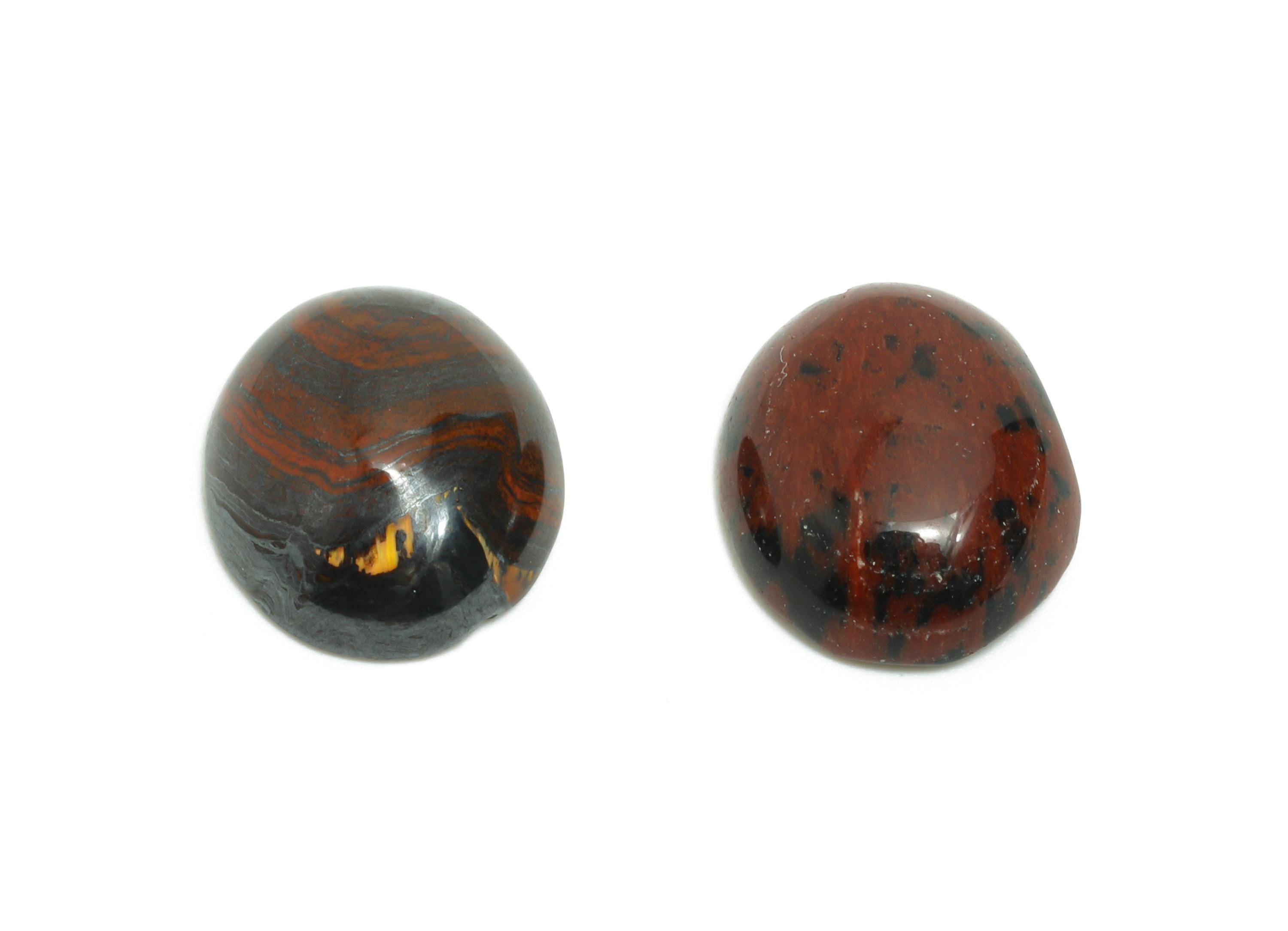 10*12mm Golden Swan Cabochon - Oval Natural Stone for Jewelry Making - Bezel Setting Stone for Ring or Pendant - Craft Supplies - NS2907 - DOMEDBAZAAR
