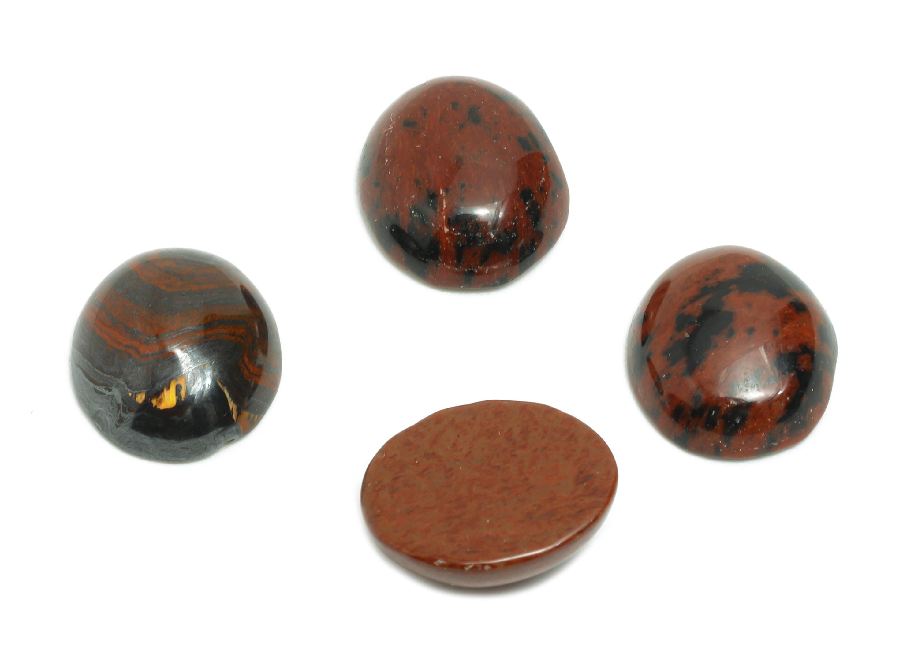 10*12mm Golden Swan Cabochon - Oval Natural Stone for Jewelry Making - Bezel Setting Stone for Ring or Pendant - Craft Supplies - NS2907 - DOMEDBAZAAR