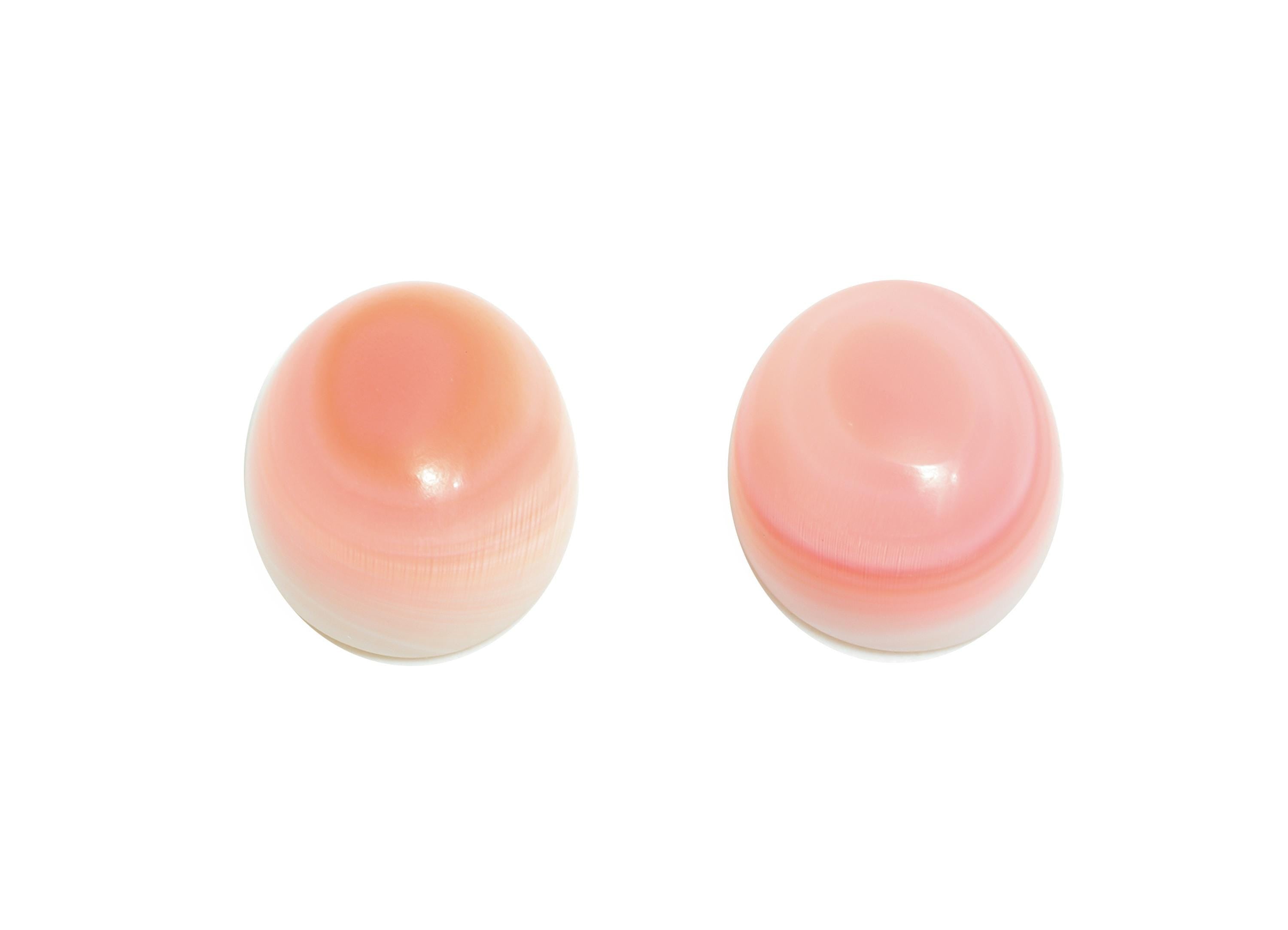 10*12mm Cabochon Oval Conch Shell - Pink Conch Shell  For Crafts - Geometry Stone For Bezel Setting - Stone For Jewelry Making - NS2711 - DOMEDBAZAAR