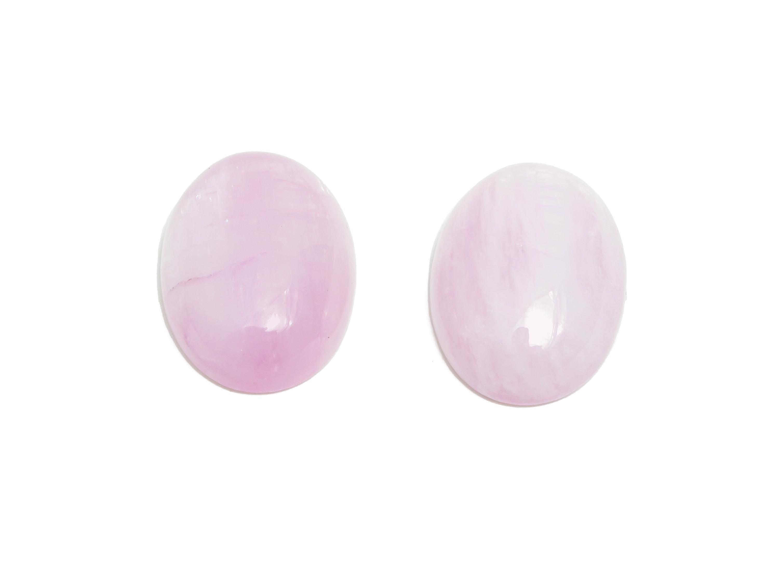 13*18mm Cabochon Oval Rose Quartz Stone - Purple Rose Quartz For Crafts - Healing Stone For Jewelry Setting - Stone For Jewelry - NS2694 - DOMEDBAZAAR