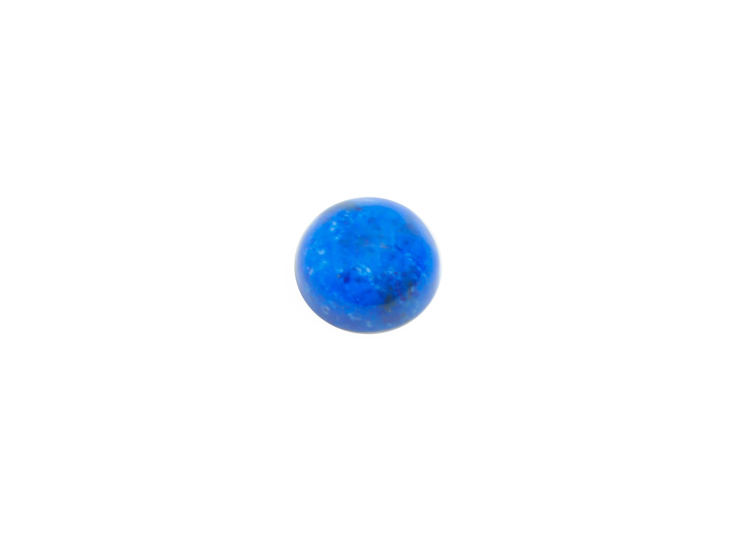 4mm Cabochon Round Deep Blue Lapis Stone - High-Quality Lapis Lazuli For DIY Jewelry - Polished Healing Stone For Jewelry Setting - NS2717 - DOMEDBAZAAR