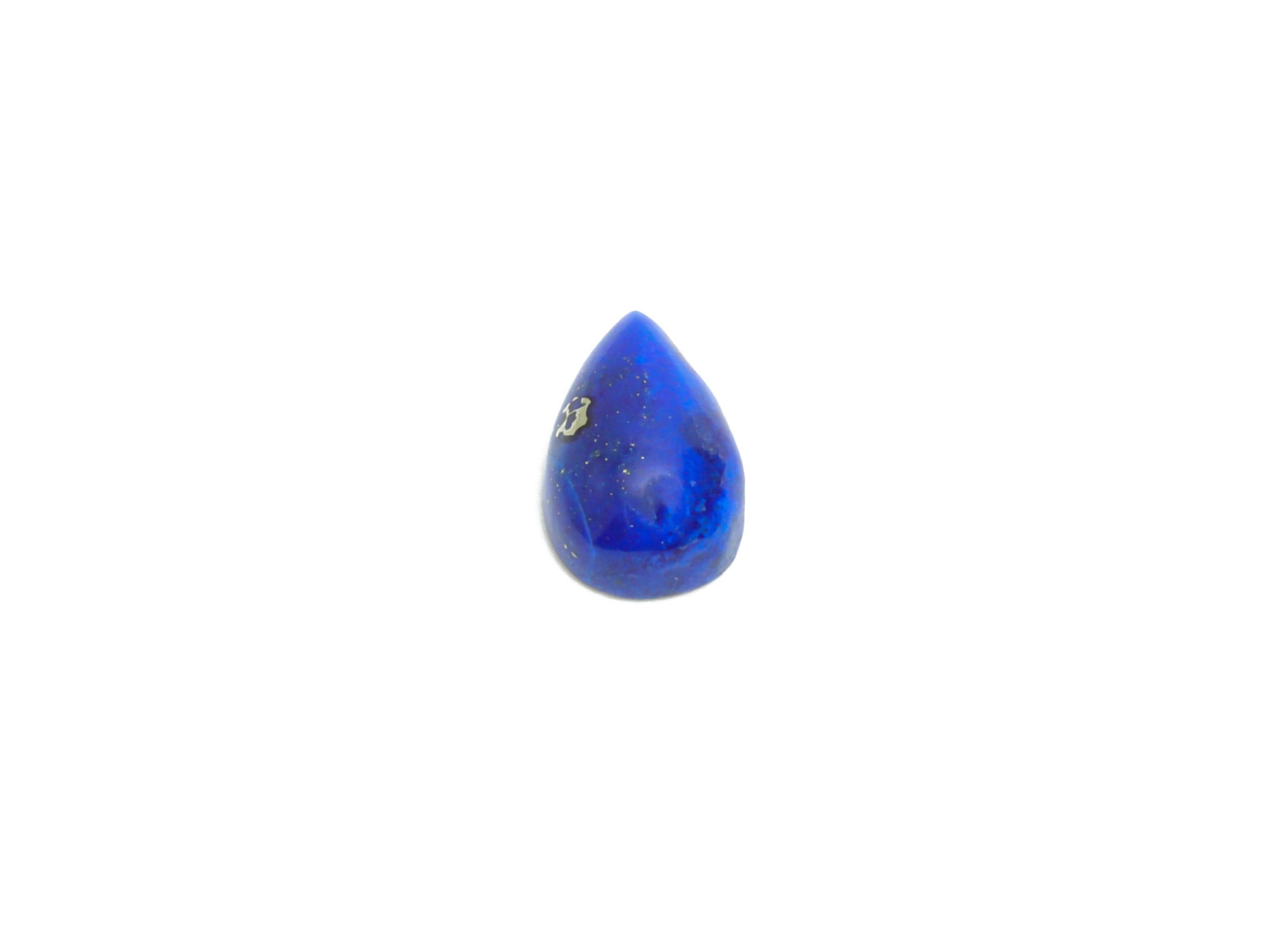 4*6mm Cabochon Teardrop Deep Blue Lapis Stone - High-Quality Lapis Lazuli For Jewelry - Polished Healing Stone For Jewelry Setting - NS2722 - DOMEDBAZAAR