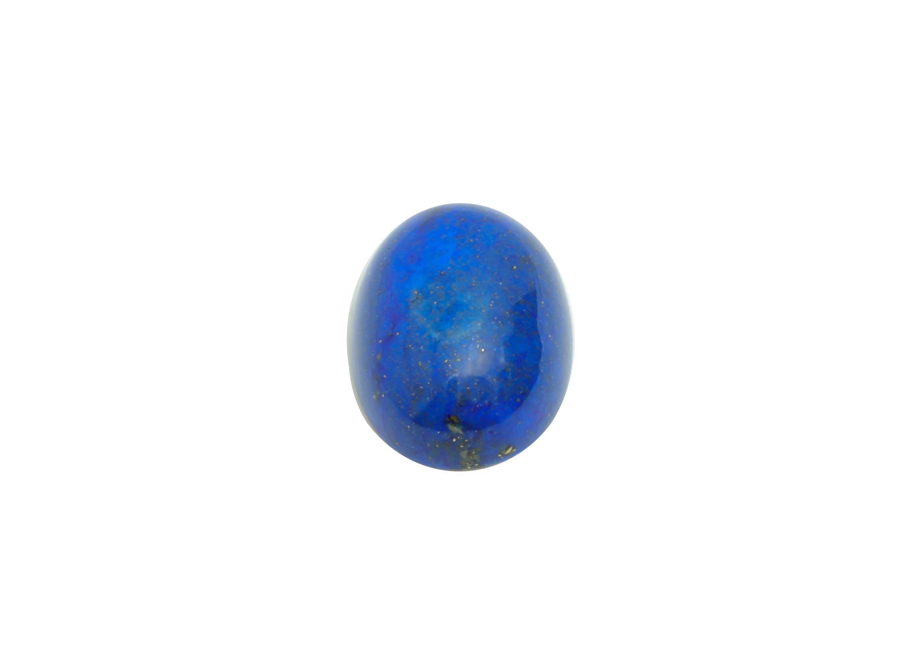 6*8mm Cabochon Oval Deep Blue Lapis Stone - Handmade Stone For DIY Jewelry - Best Lapis Lazuli Jewelry Supplies For Bezel Setting - NS2725 - DOMEDBAZAAR