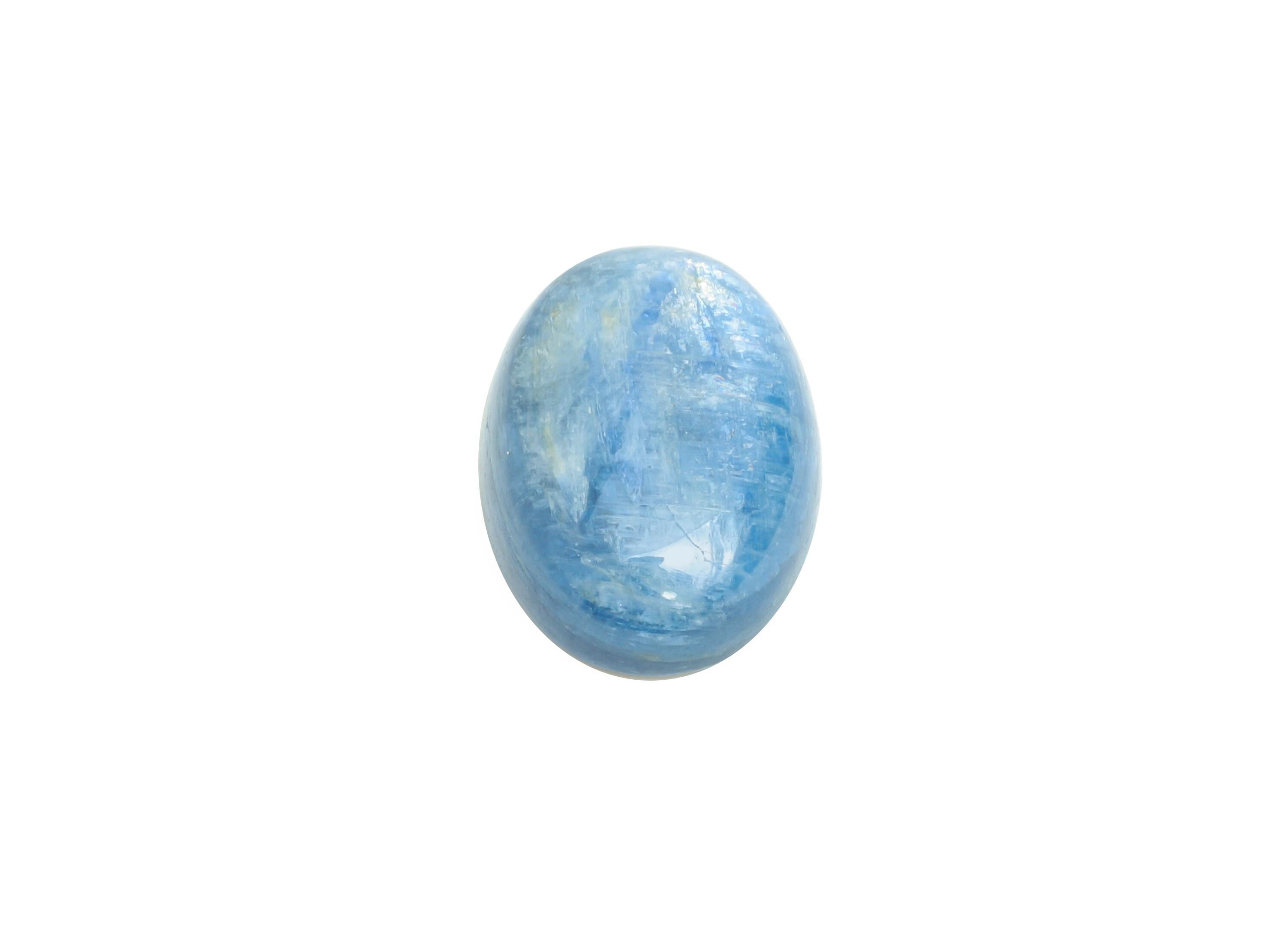 10*14mm Cabochon Oval Kyanite - Kyanite For Jewelry Making - High-Quality Kyanite Cabochon For Bezel Setting - Kyanite For Setting - NS2736 - DOMEDBAZAAR