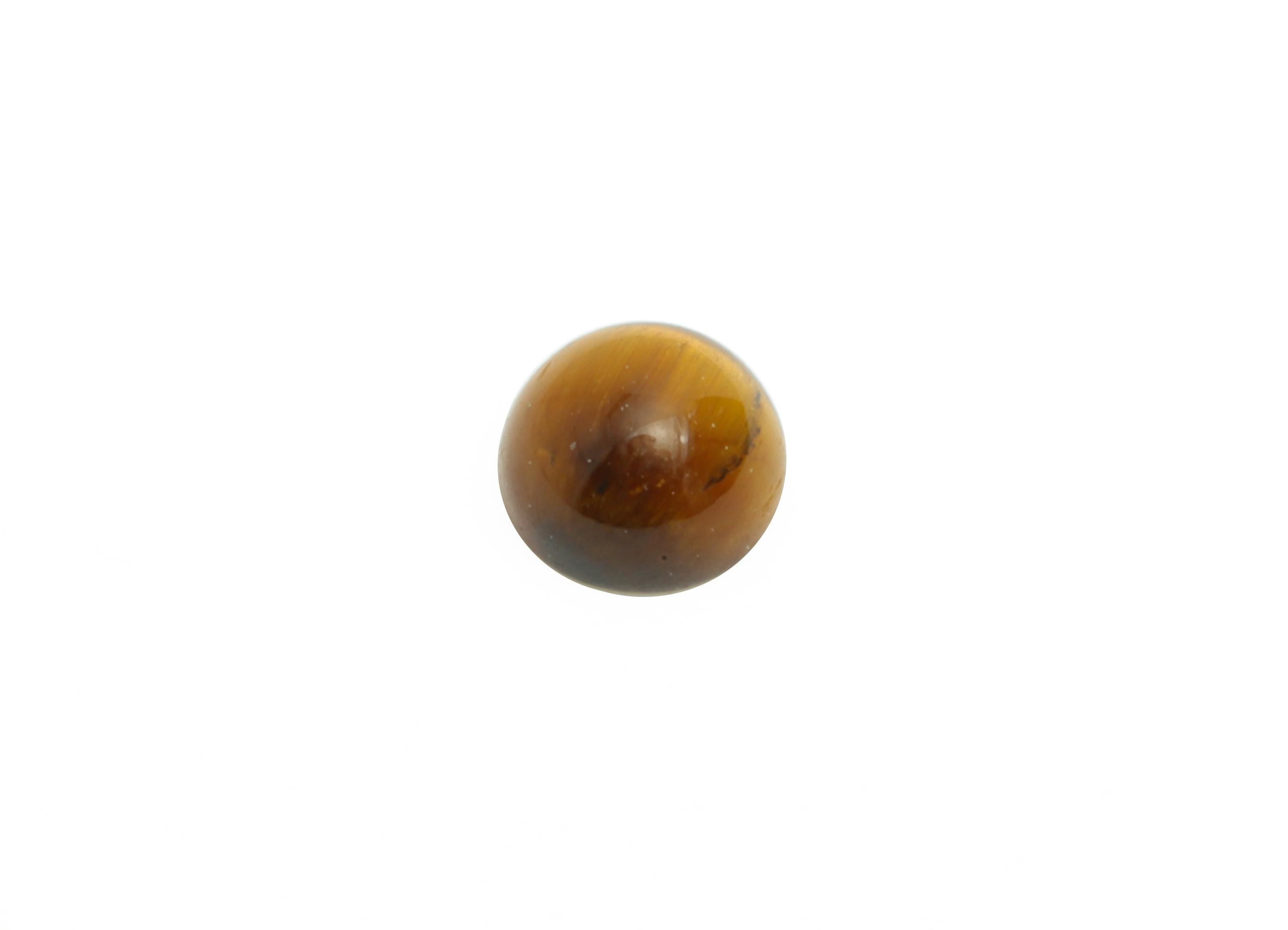 4mm Round Tigereye Cabochon - Natural Stone for Ring Jewelry Setting - High-Quality Cabochon for Bezel Setting - DIY Craft Making - NS2942 - DOMEDBAZAAR