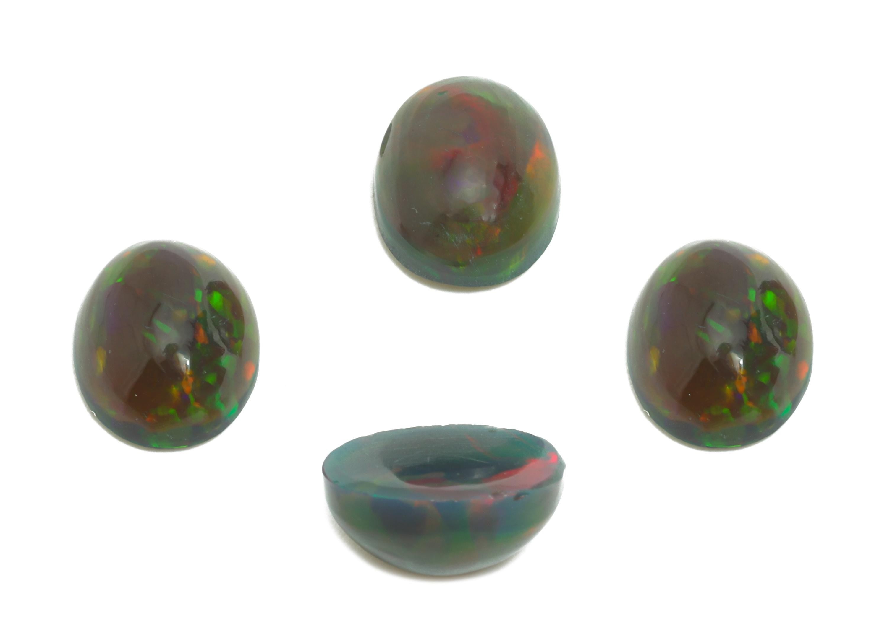 7*9mm Cabochon Oval Ethiopian Opal - Opal Cabochon For Jewelry - Polished Ethiopian Opal For Setting - Ethiopian Opal Jewelry Making -NS2701 - DOMEDBAZAAR