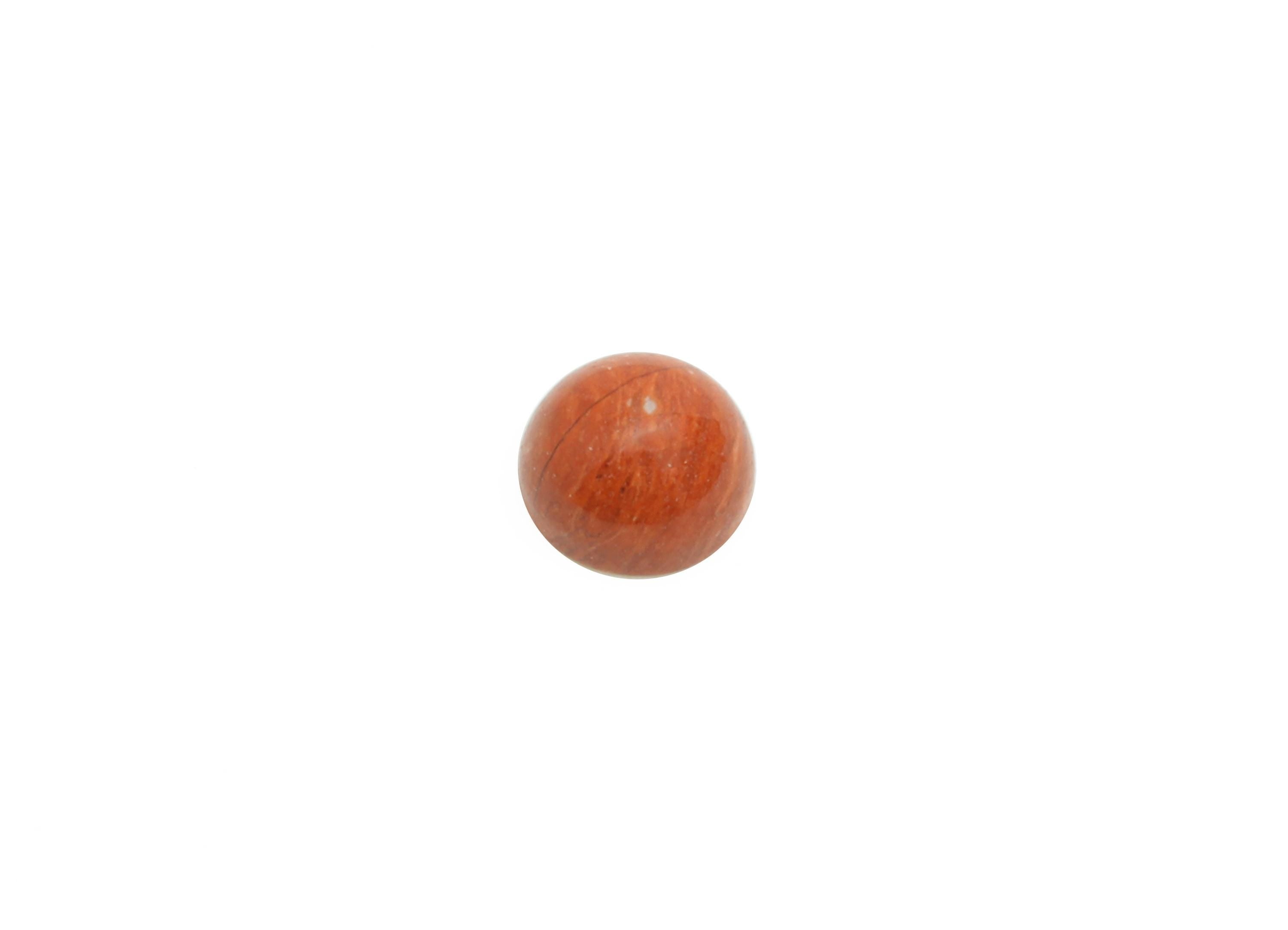 4mm Red Natural Stone Cabochon - Round Bezel Setting Stone for Pendant Jewelry - Polished Cabochon for Rings - Healing Gemstone - NS2949 - DOMEDBAZAAR