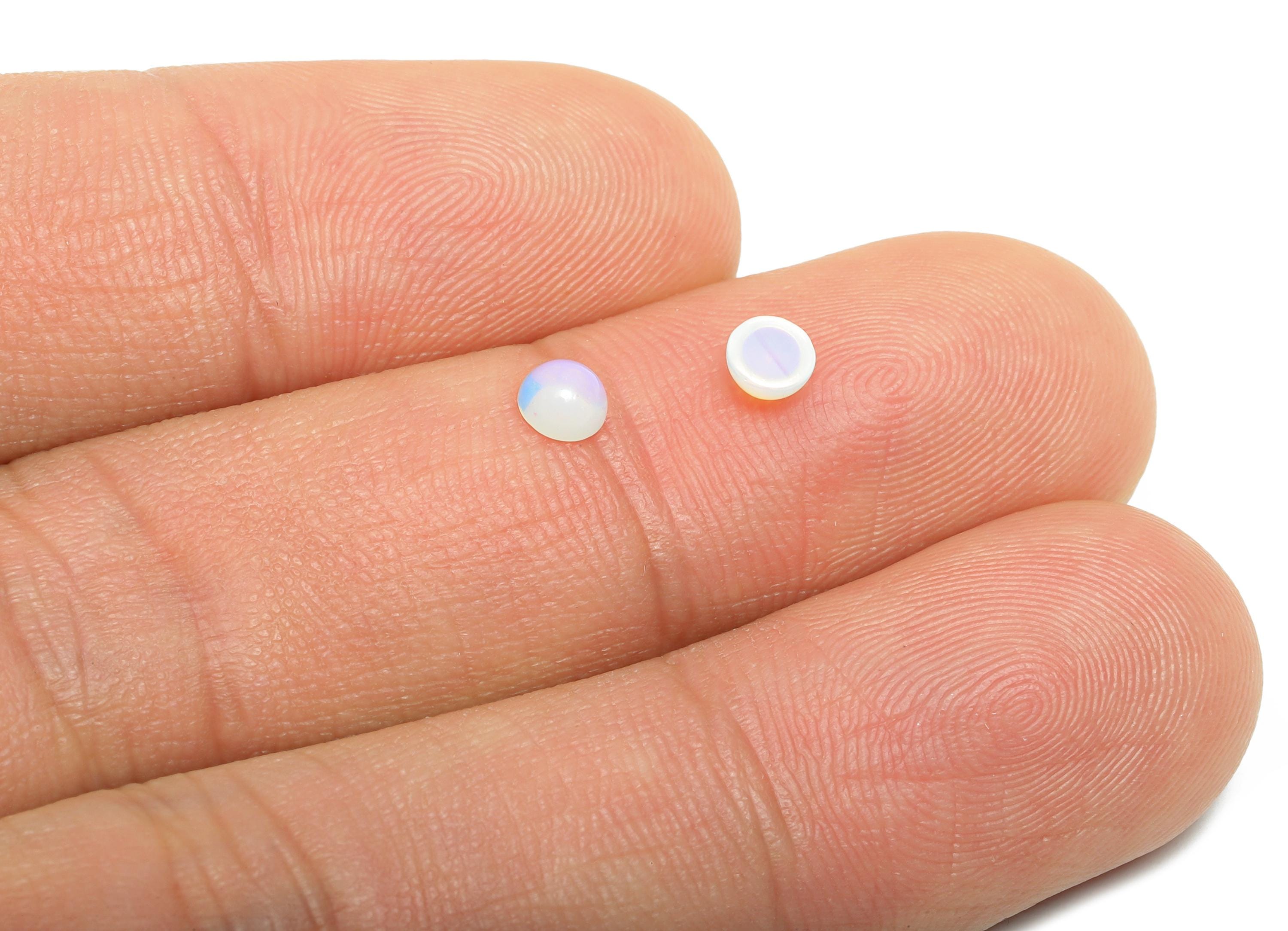 4mm Opalite Natural Stone Cabochon - Round Bezel Setting Stone for Pendant Jewelry - Polished Cabochon for Rings - Healing Gemstone - NS2950 - DOMEDBAZAAR